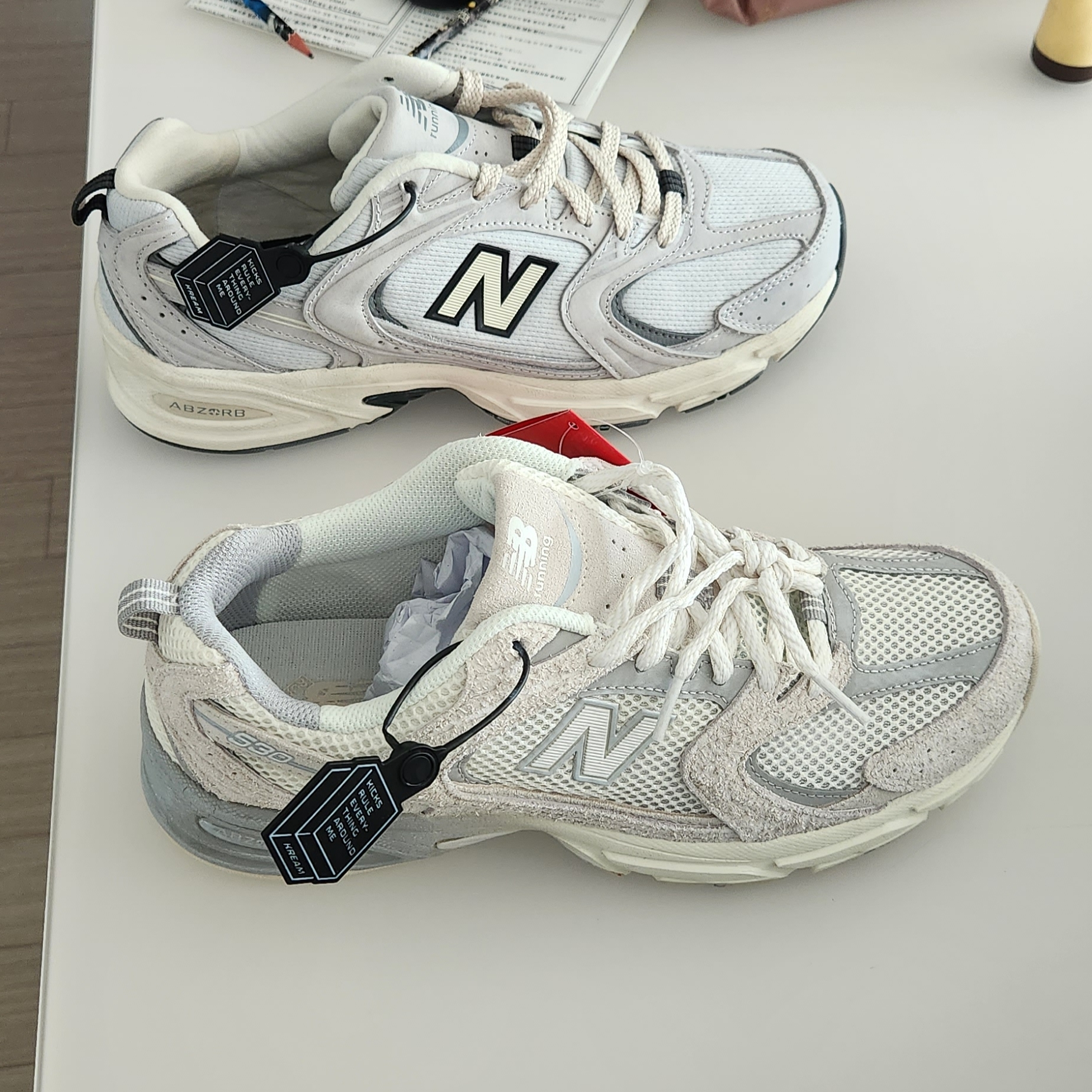 New Balance 530 White 착용 스타일 - 3