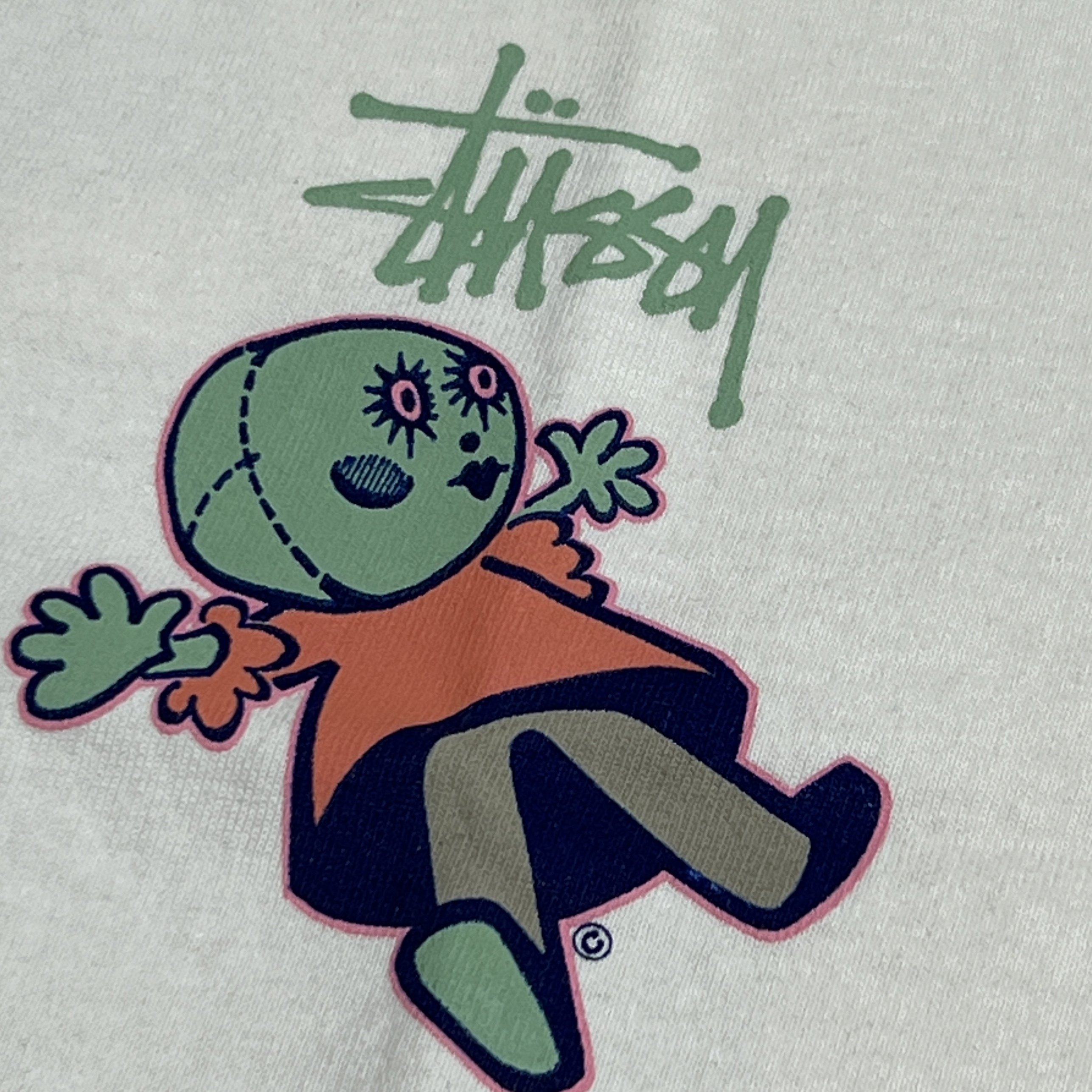 Stussy Dollie Pigment Dyed T-Shirt Natural 착용 스타일