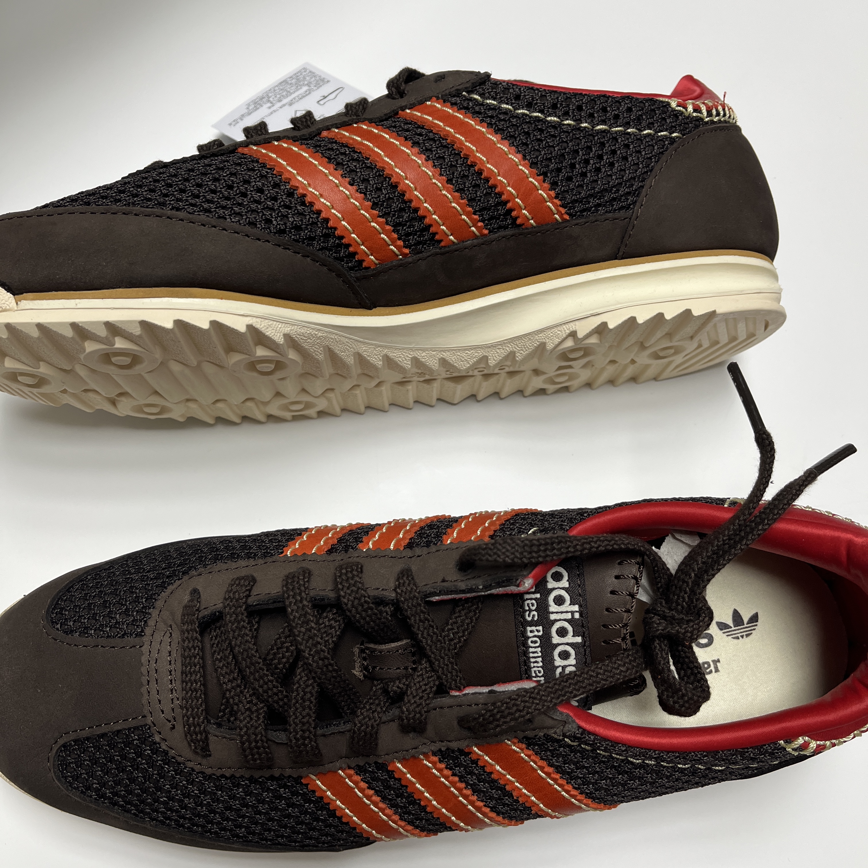 Adidas x Wales Bonner SL 72 Knit Brown 착용 스타일 - 2