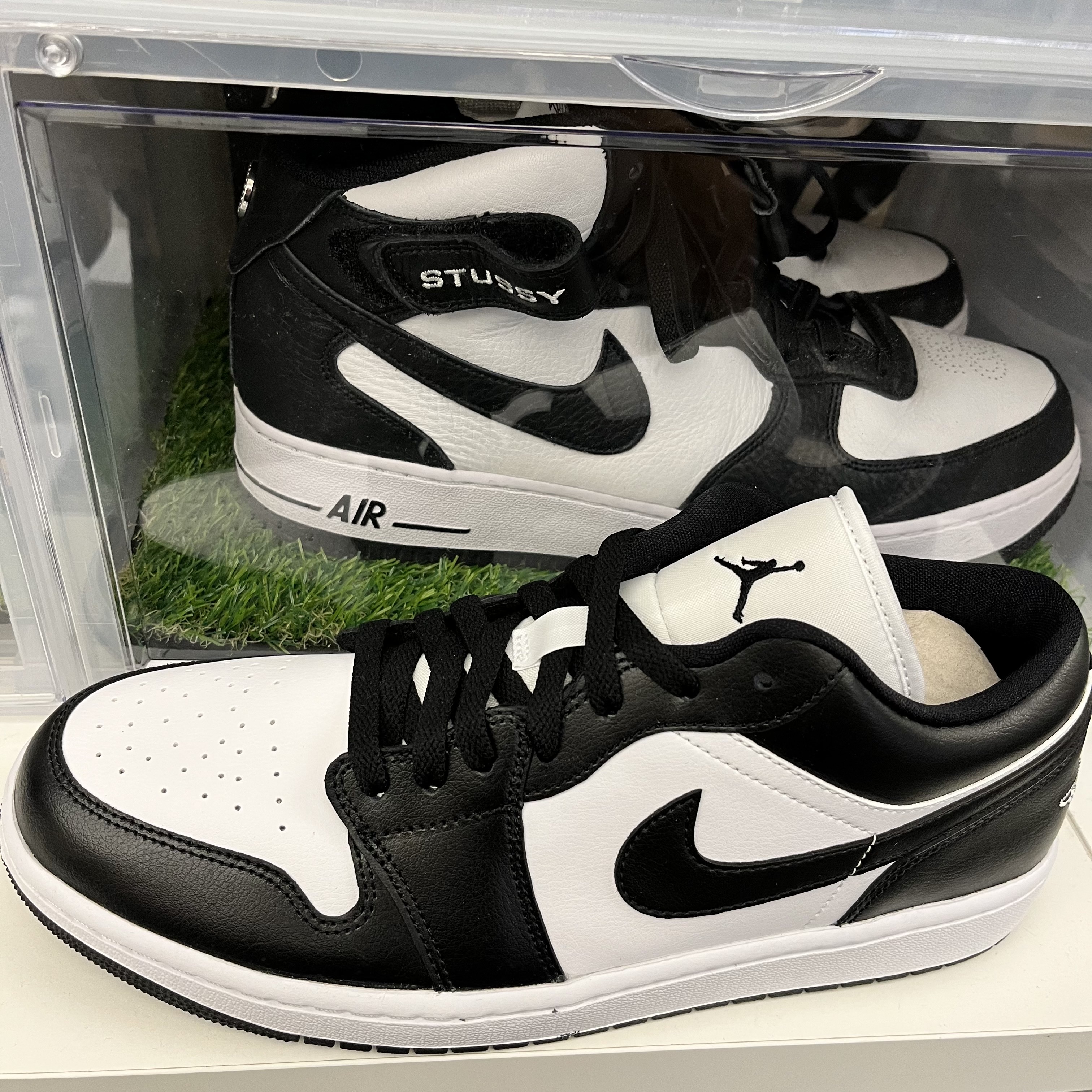 (W) Jordan 1 Low Black and White 착용 스타일 - 3