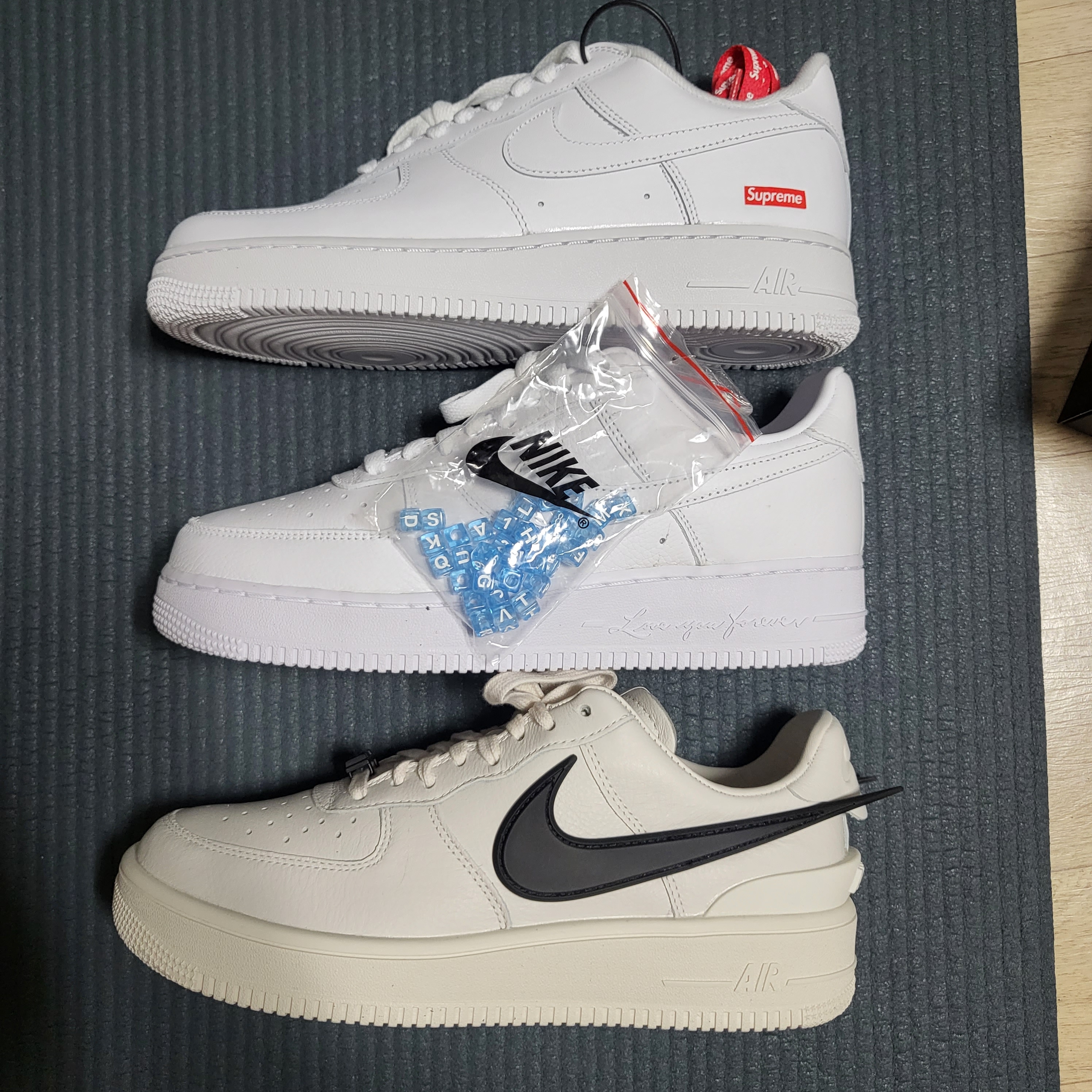 Nike x Supreme Air Force 1 Low White, Nike x Drake Nocta Air Force 1 Low SP Certified Lover Boy White 착용 스타일 - 2