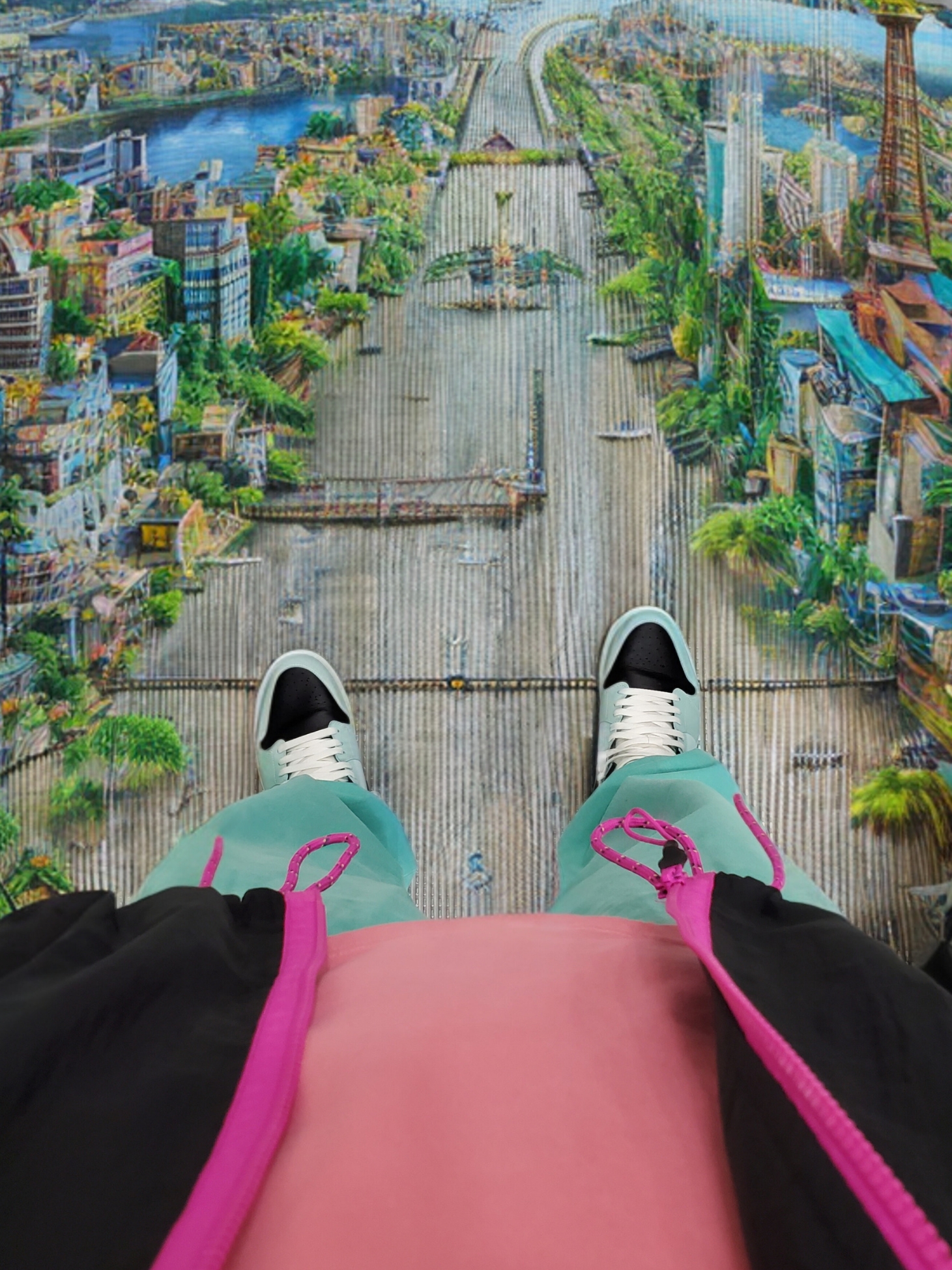(W) Jordan 1 Mid Teal Tint 착용 스타일