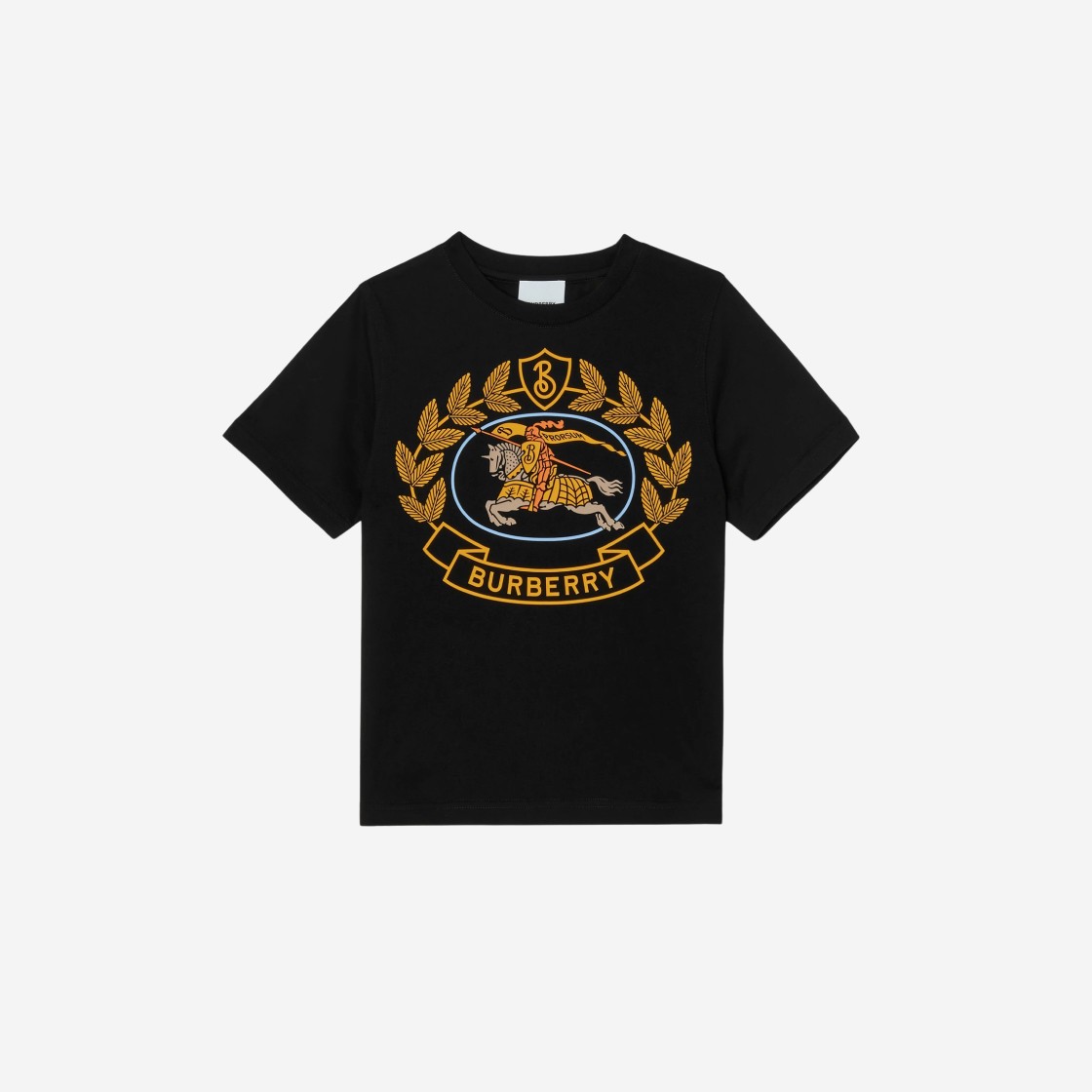 (Kids) Burberry EKD Print Cotton T-Shirt Black 상세 이미지 1