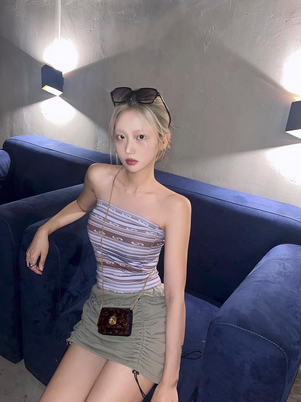 Pepper Pepper Women Hubble Tube Top Purple, Pepper Pepper Women Hubble Tube Top Dark Green 착용 스타일 - 2