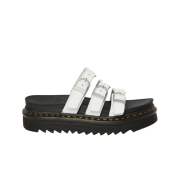 (W) Dr. Martens Blaire Hydro Leather Slide White