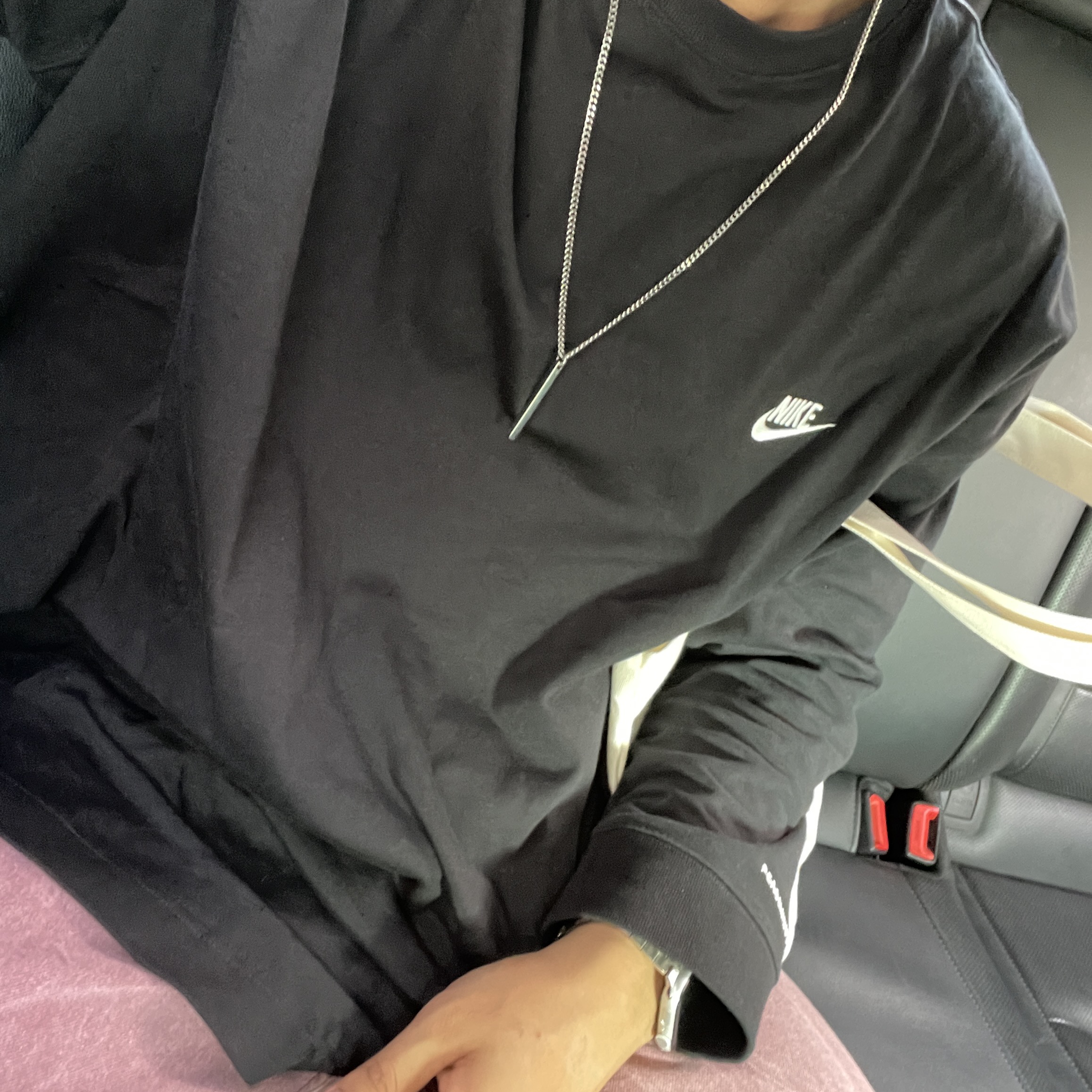 Nike x Peaceminusone LS T-Shirt Black (DR0098-010) 착용 스타일