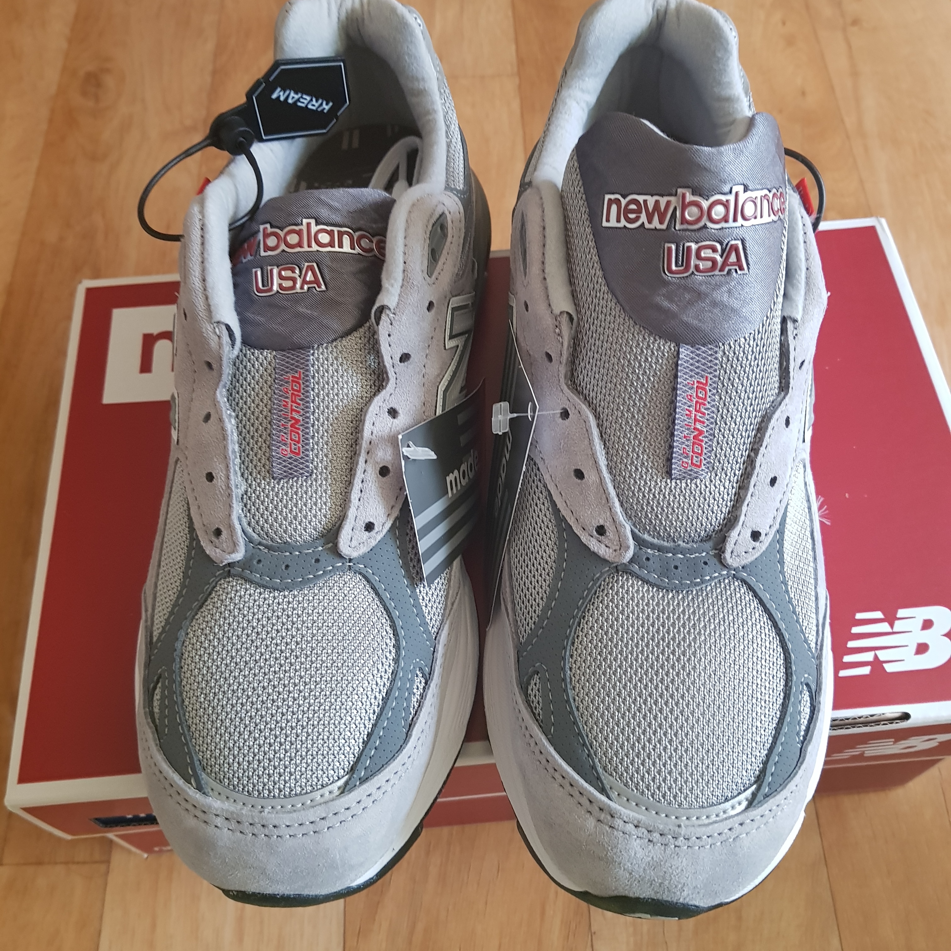 New Balance 990v6 Made in USA Grey - D Standard 착용 스타일 - 1