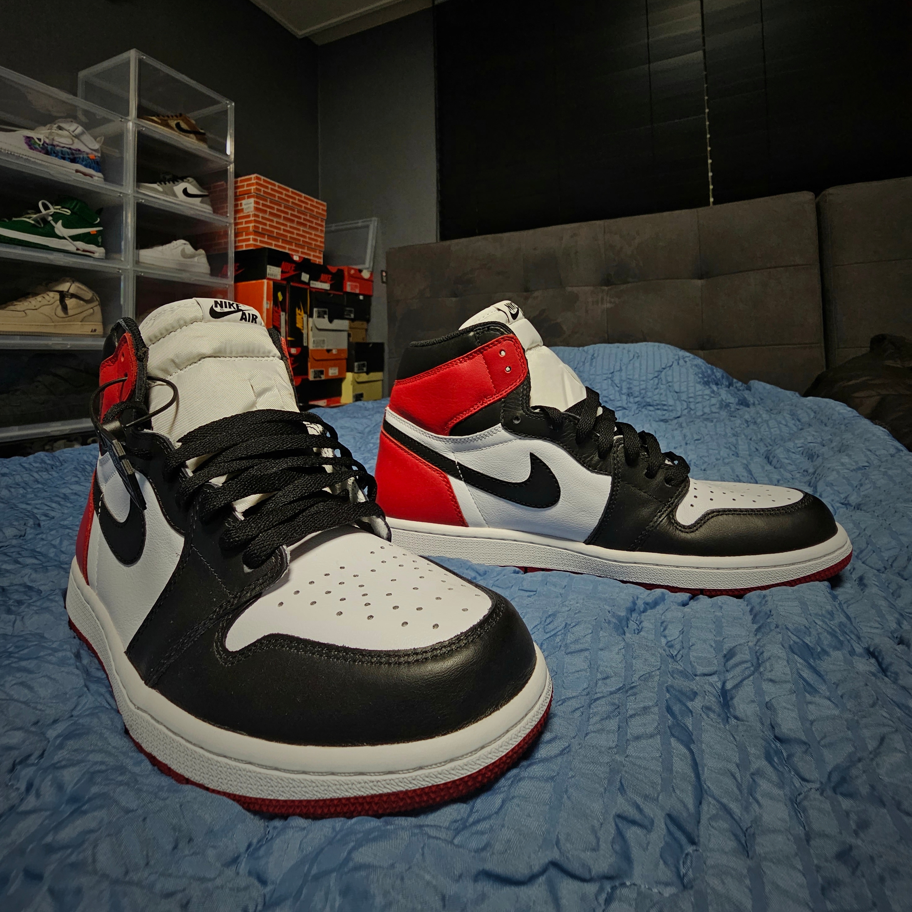 Jordan 1 Retro High OG Black Toe 2016, Jordan 1 Retro High OG Chicago 2022 착용 스타일 - 4