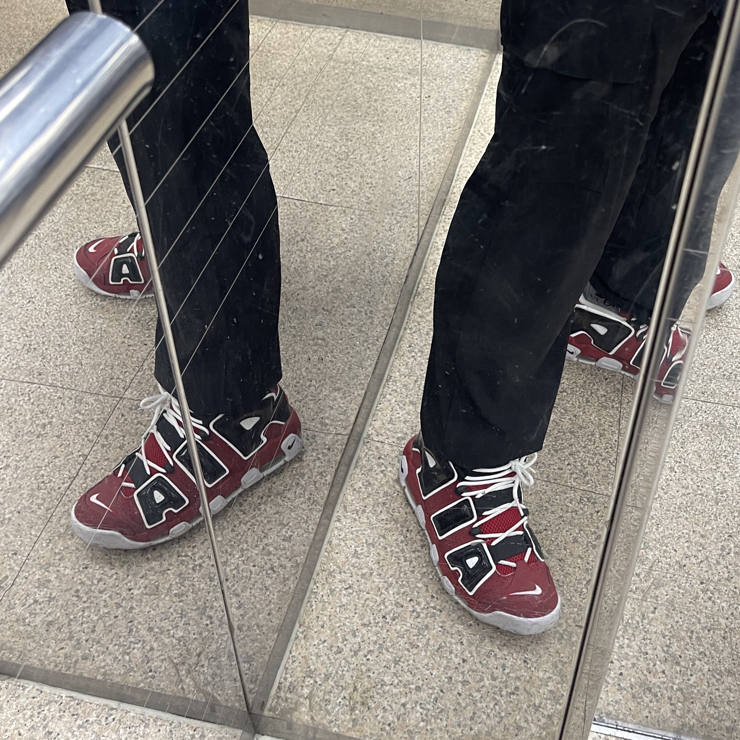 Nike Air More Uptempo 96 Bulls 2021 착용 스타일