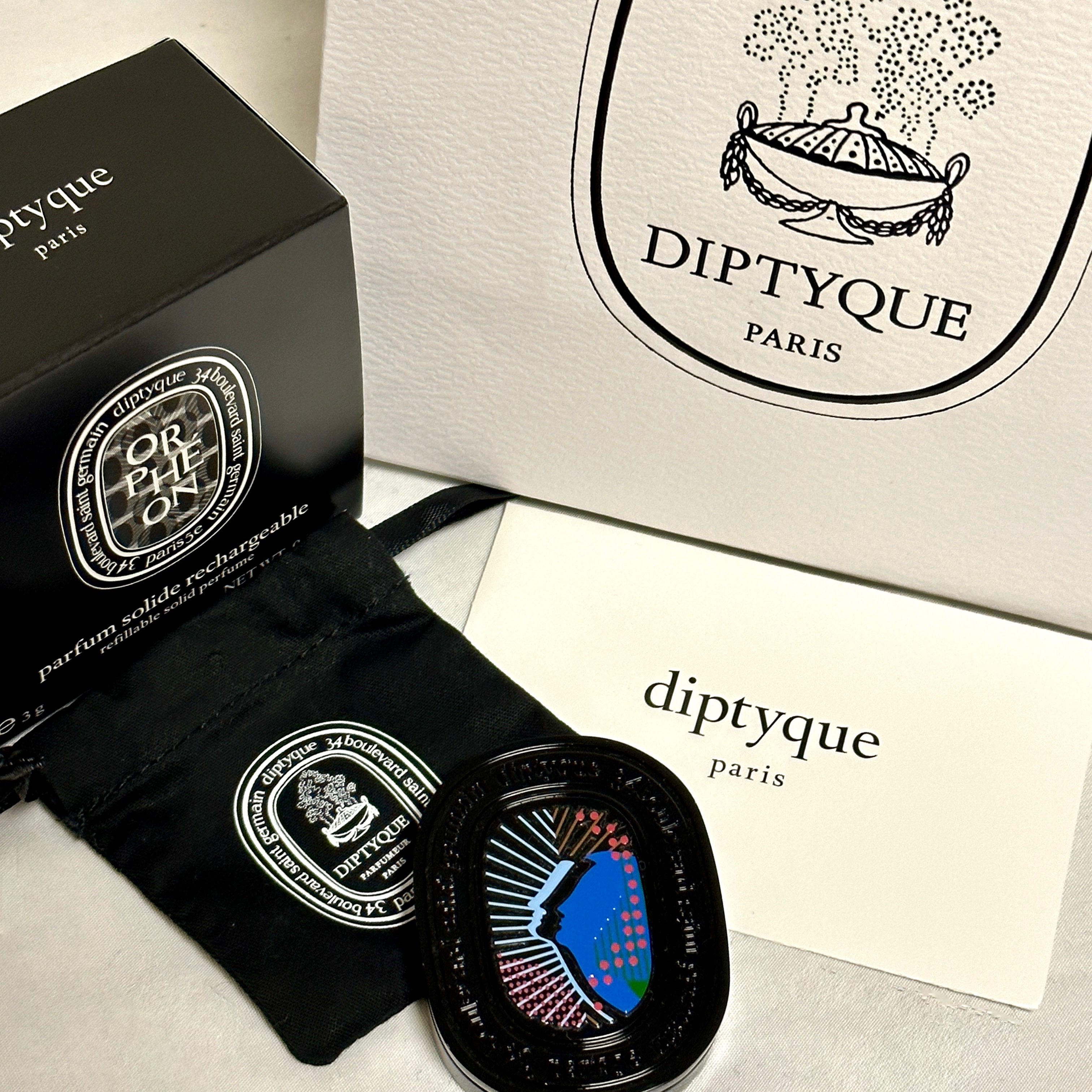 Diptyque Solid Perfume Orpheon 3g 착용 스타일