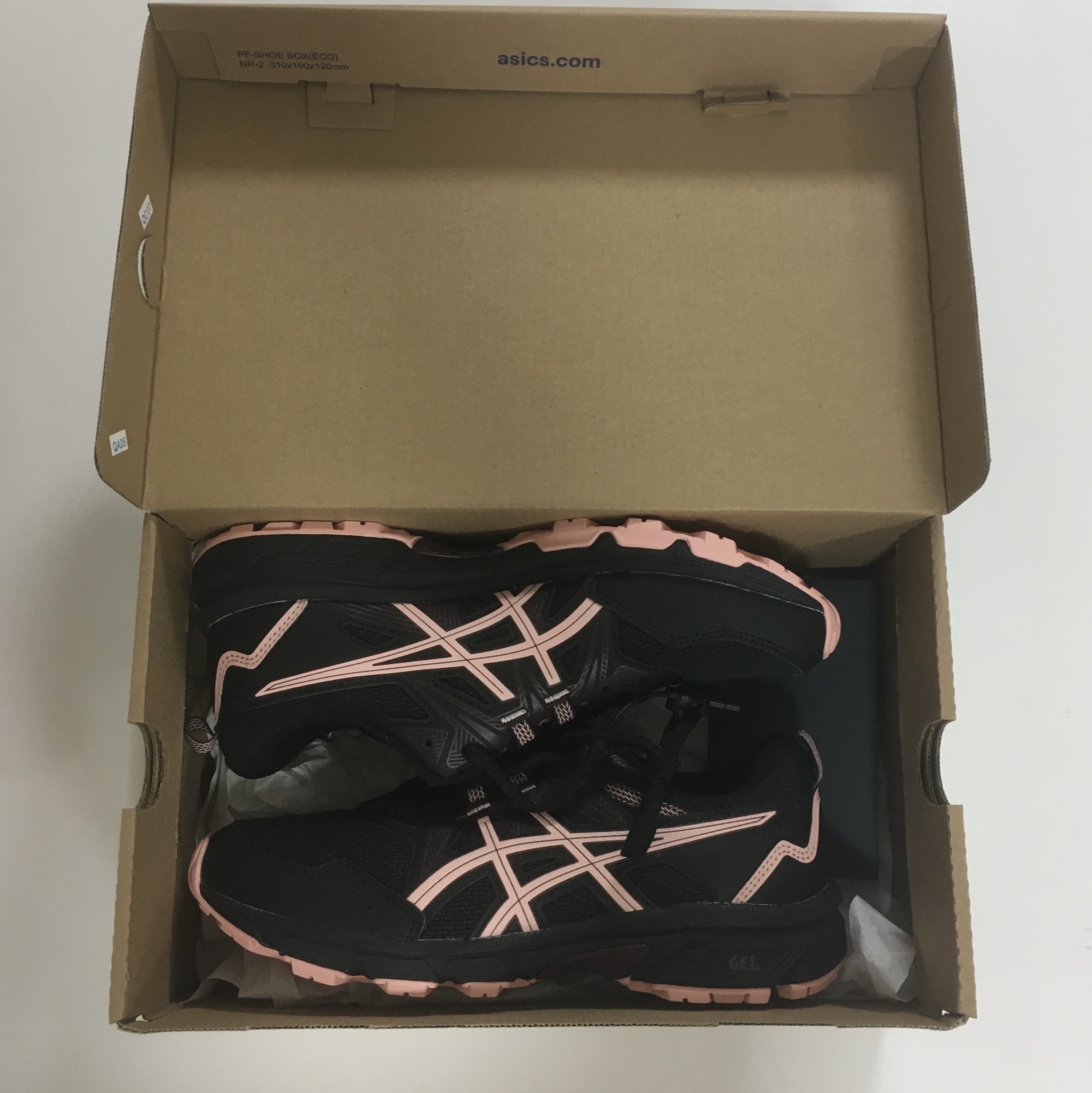 (W) Asics Gel-Venture 8 Black Frosted Rose 착용 스타일 - 1
