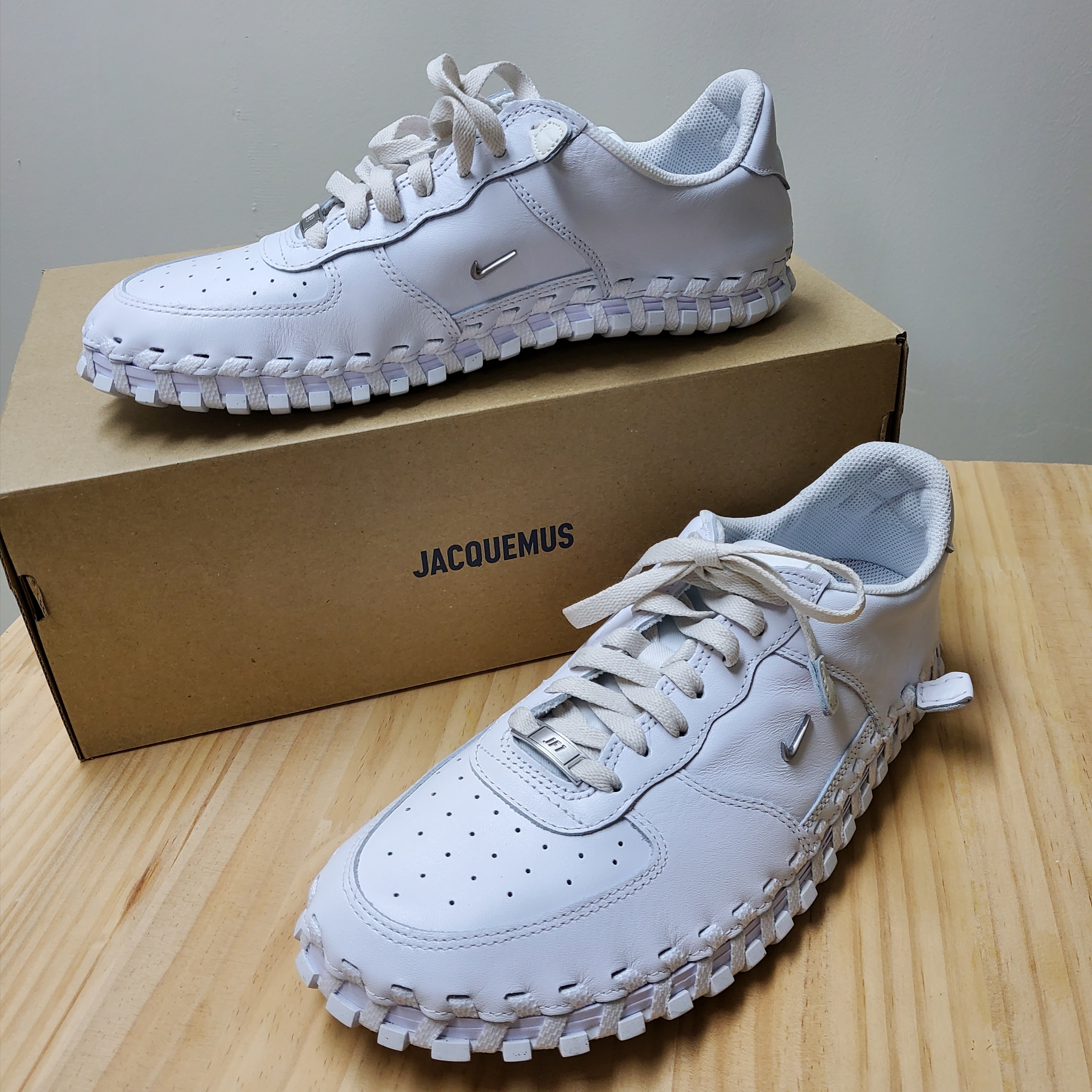 Nike x Jacquemus J Force 1 Low LX SP White 착용 스타일