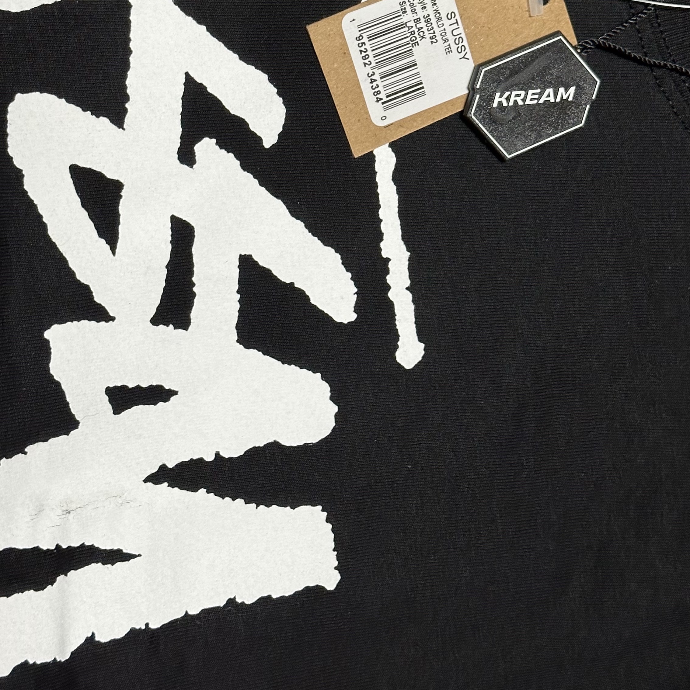 Stussy World Tour T-Shirt Black 2023 착용 스타일 - 2
