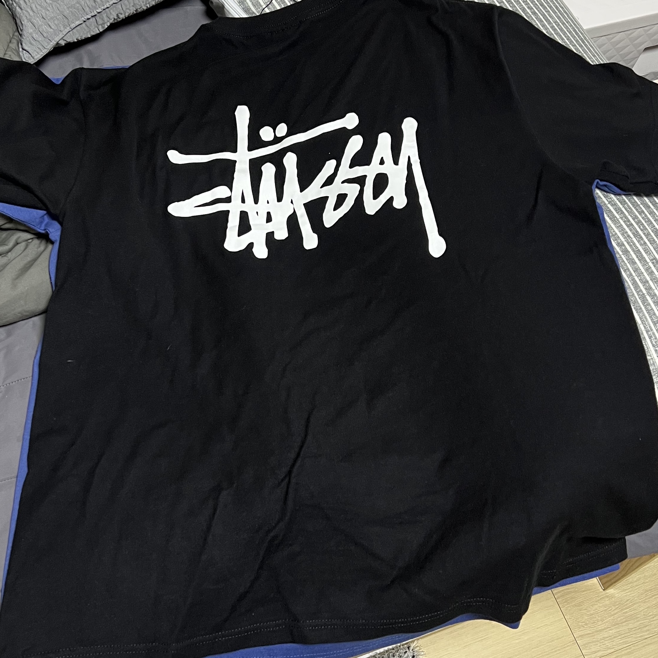 Stussy Basic Stussy T-Shirt Black 2022 착용 스타일