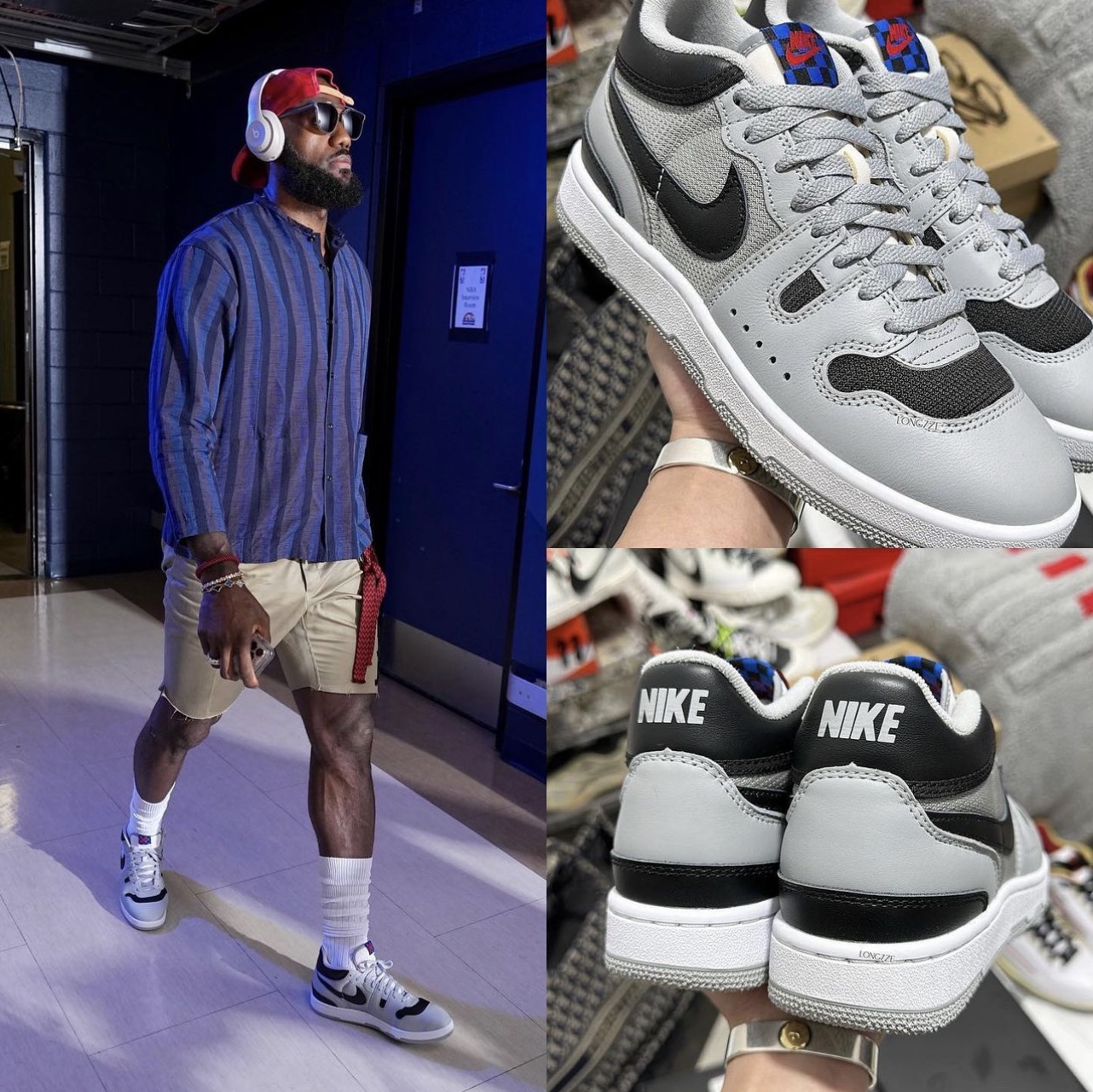 Nike Mac Attack QS SP Light Smoke Grey 착용 스타일 - 2