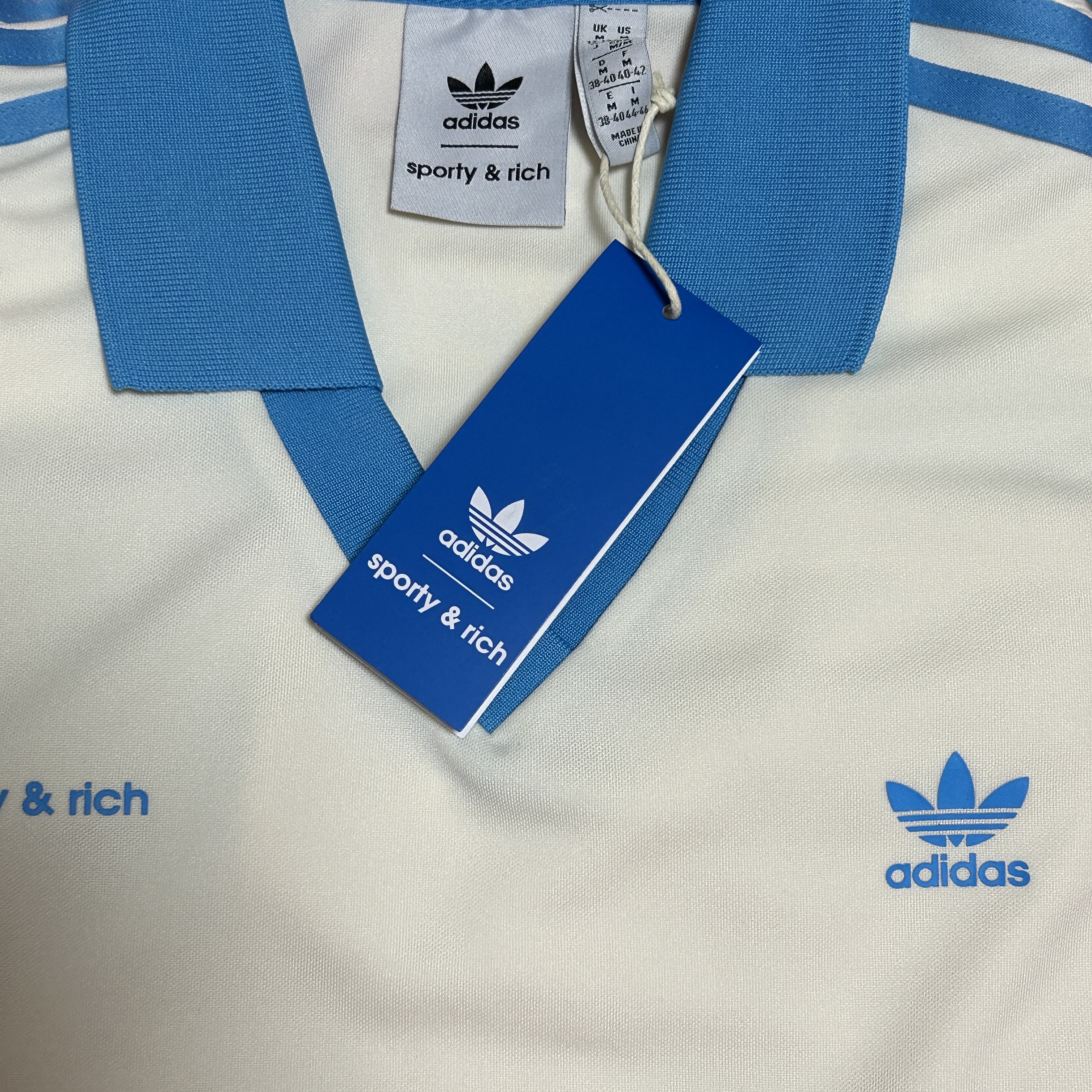(W) Adidas x Sporty & Rich Long Sleeve Football Jersey Cream White - US Sizing 착용 스타일 - 2