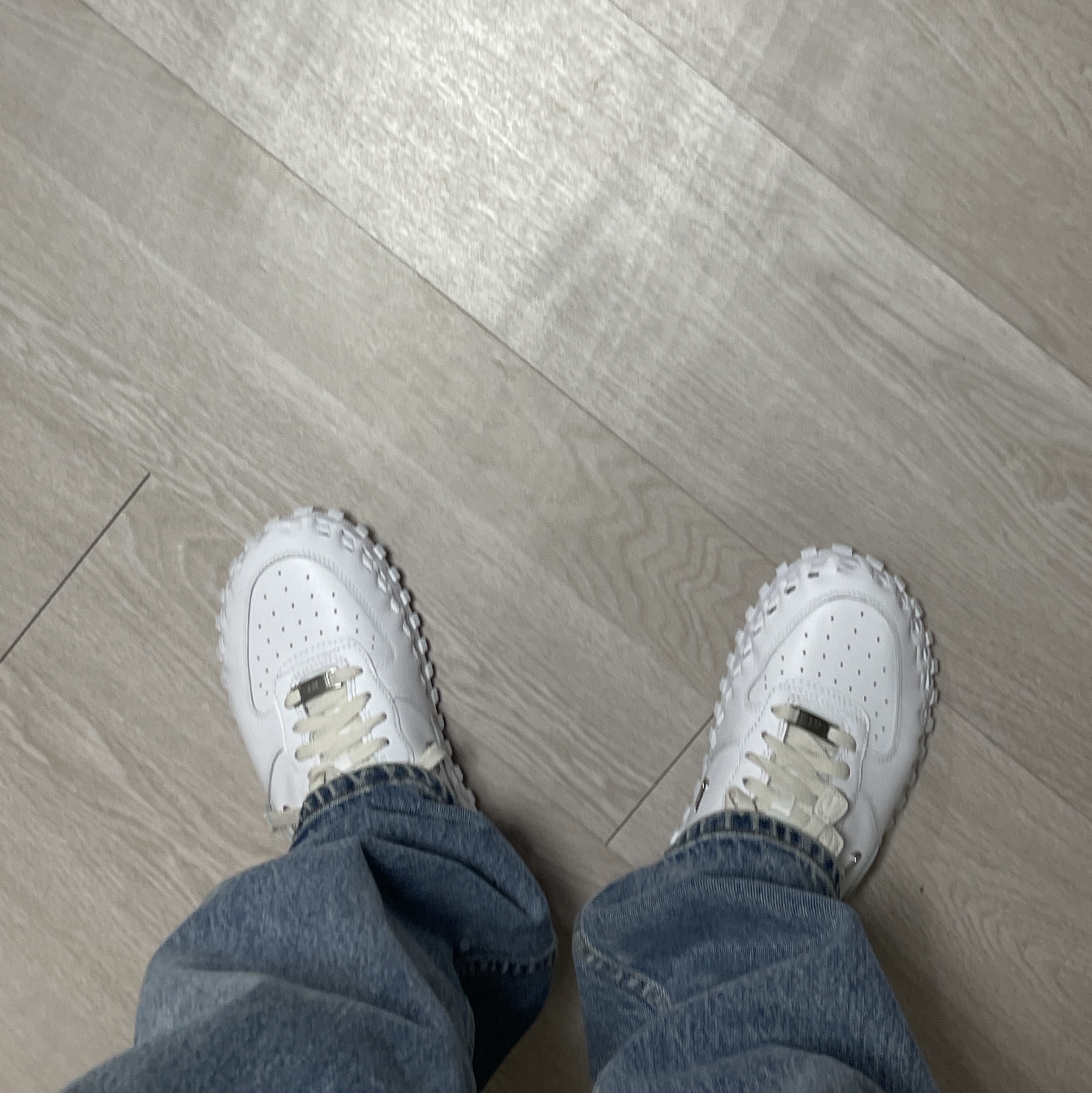 Nike x Jacquemus J Force 1 Low LX SP White 착용 스타일