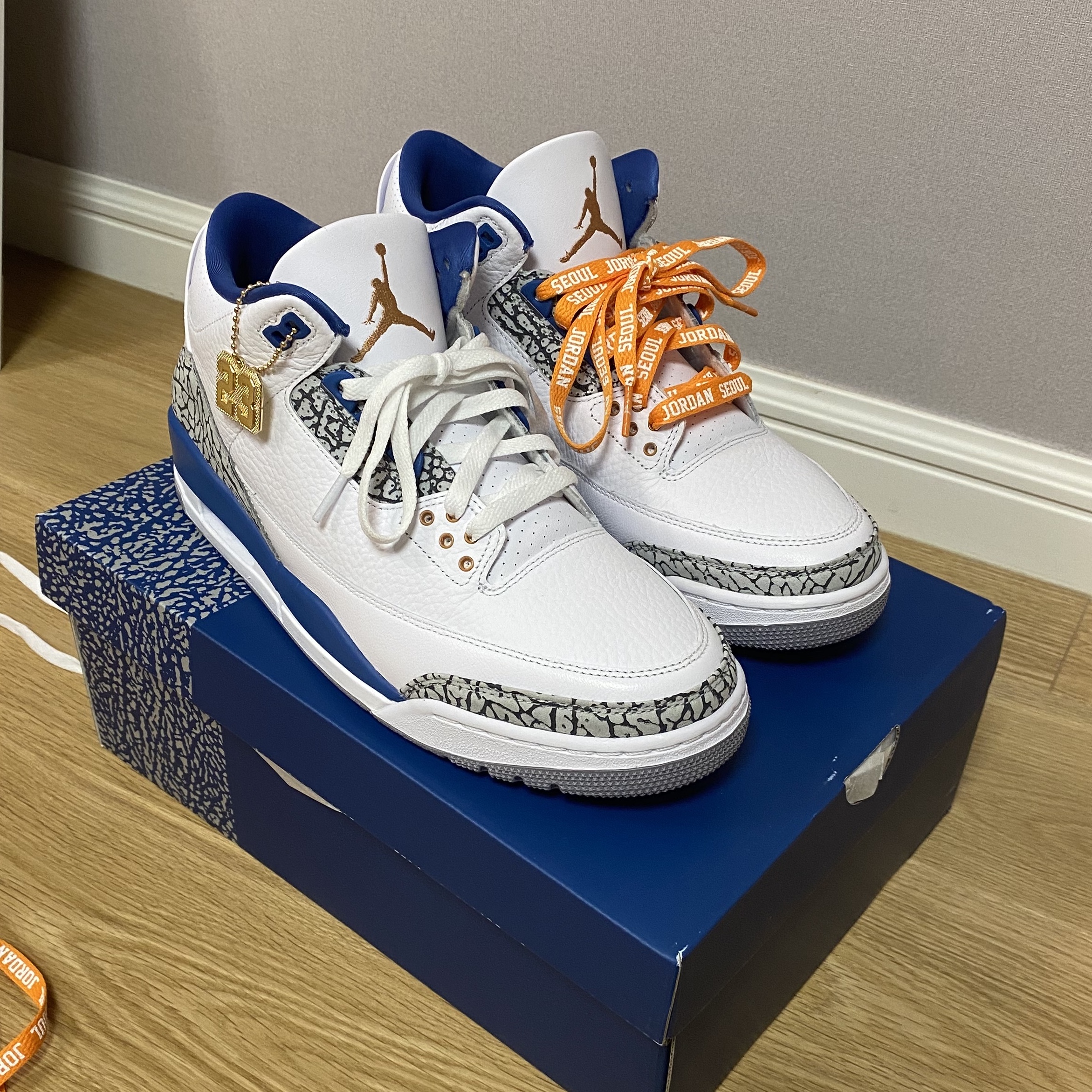 Jordan 3 Retro True Blue and Copper 착용 스타일