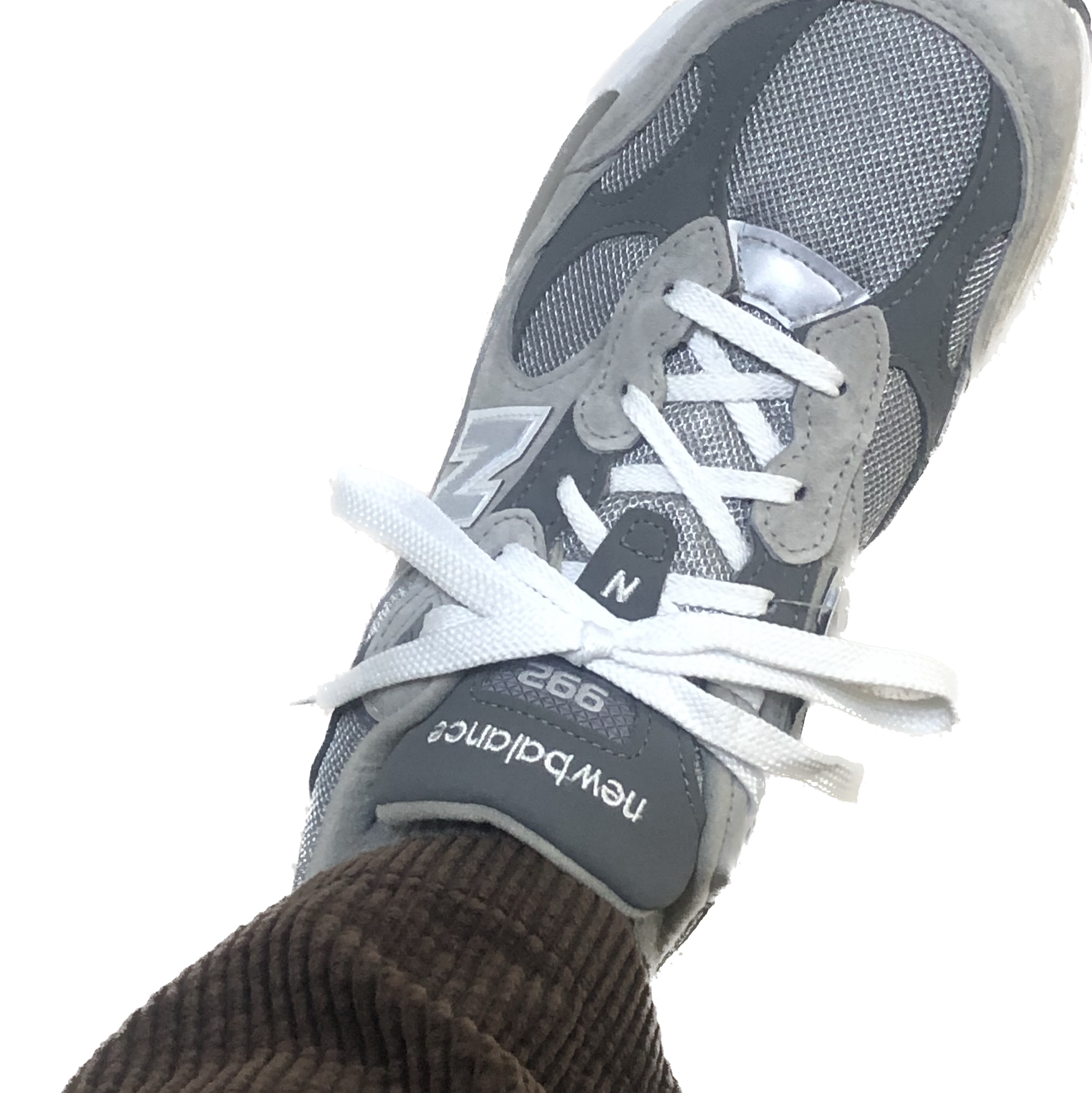 New Balance 992 Made in USA Grey - D Standard 착용 스타일