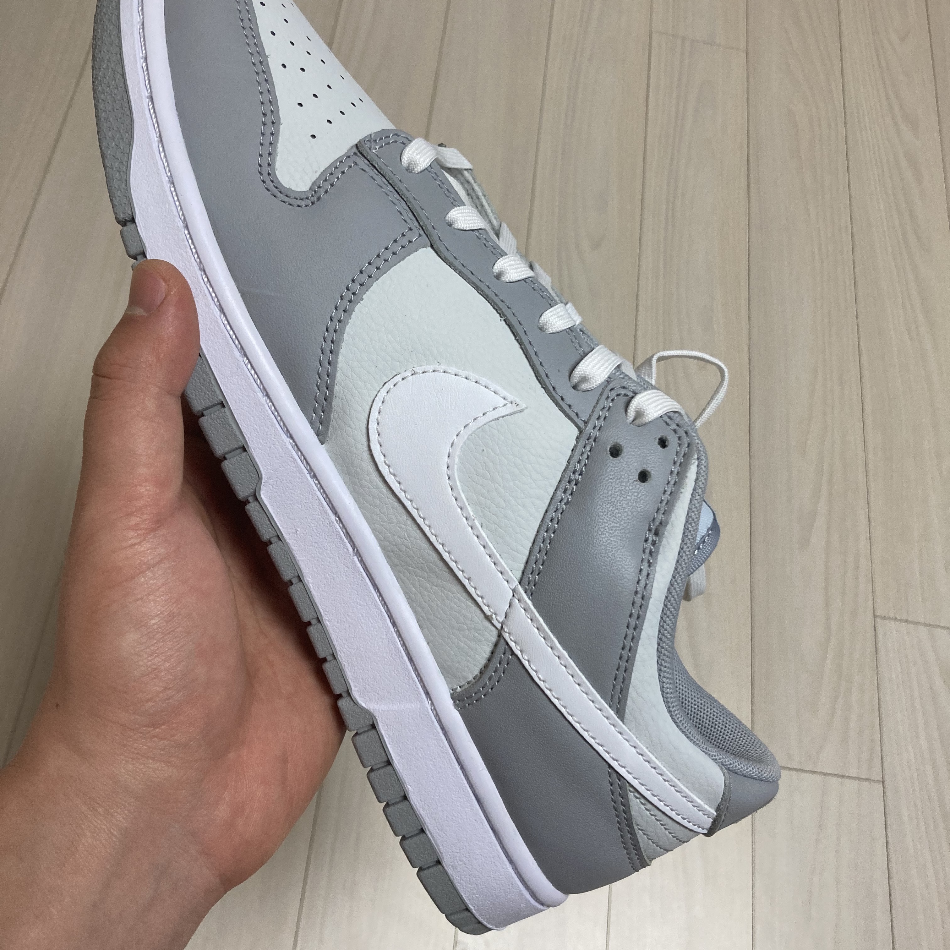 Nike Dunk Low Retro Wolf Grey 착용 스타일