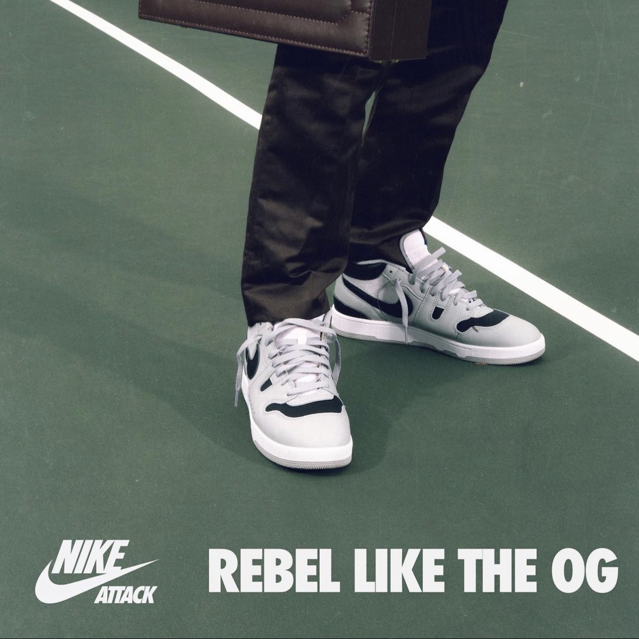 Nike Mac Attack QS SP Light Smoke Grey 착용 스타일 - 1