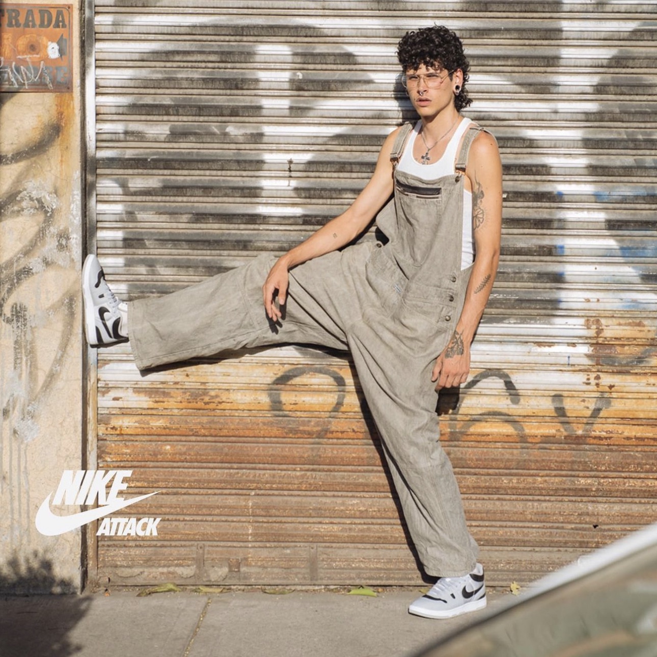 Nike Mac Attack QS SP Light Smoke Grey 착용 스타일 - 5