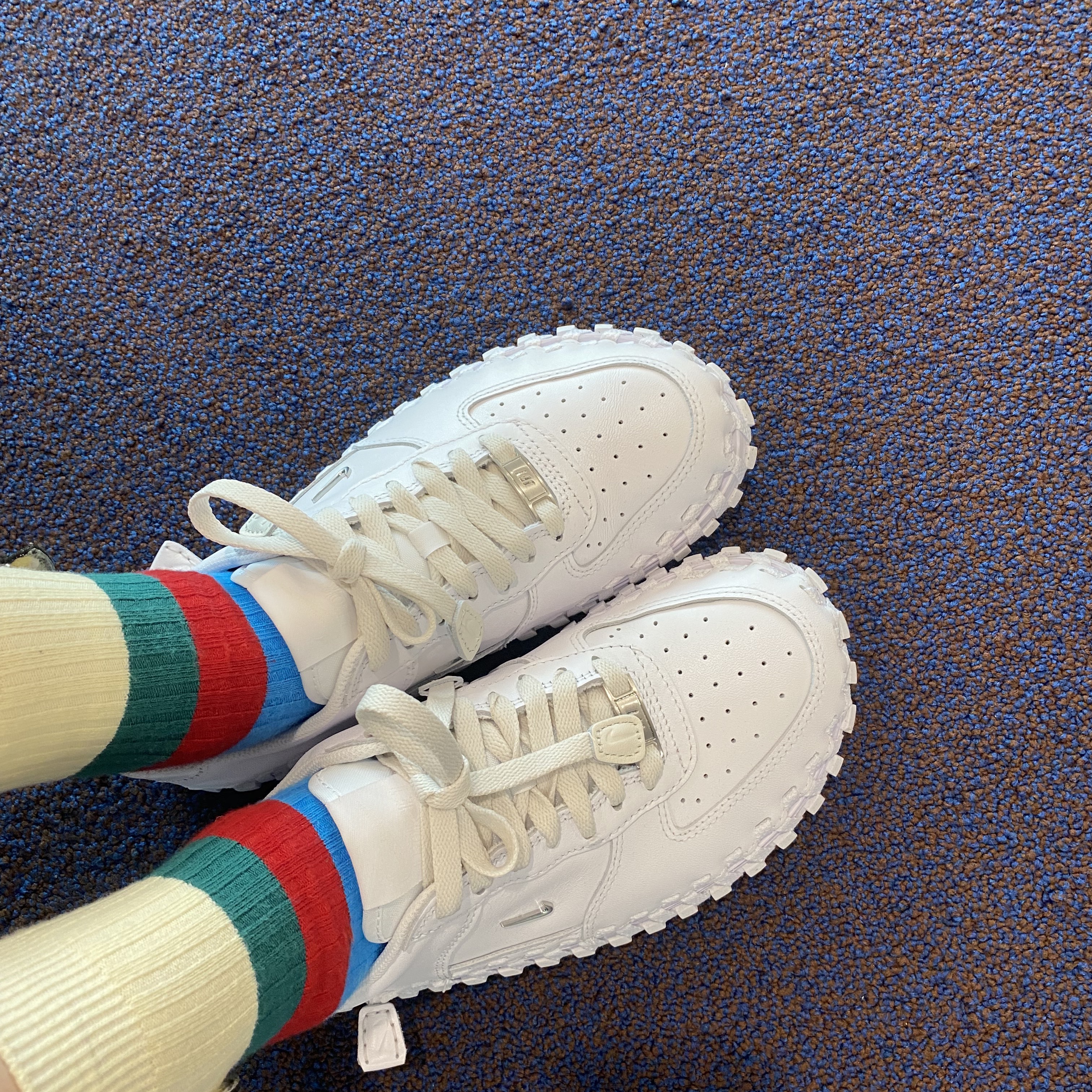 Nike x Jacquemus J Force 1 Low LX SP White 착용 스타일