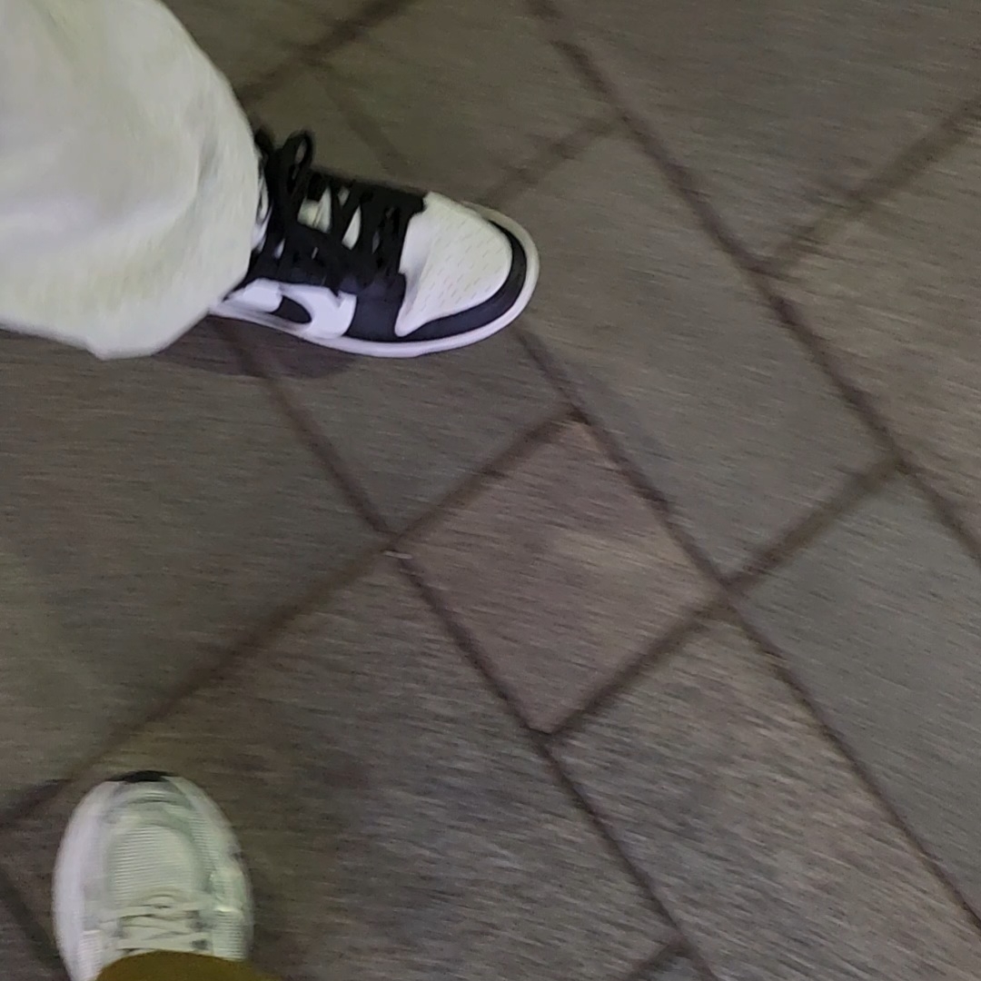 Nike Dunk Low Retro Black, (W) Adidas Astir Dash Grey 착용 스타일
