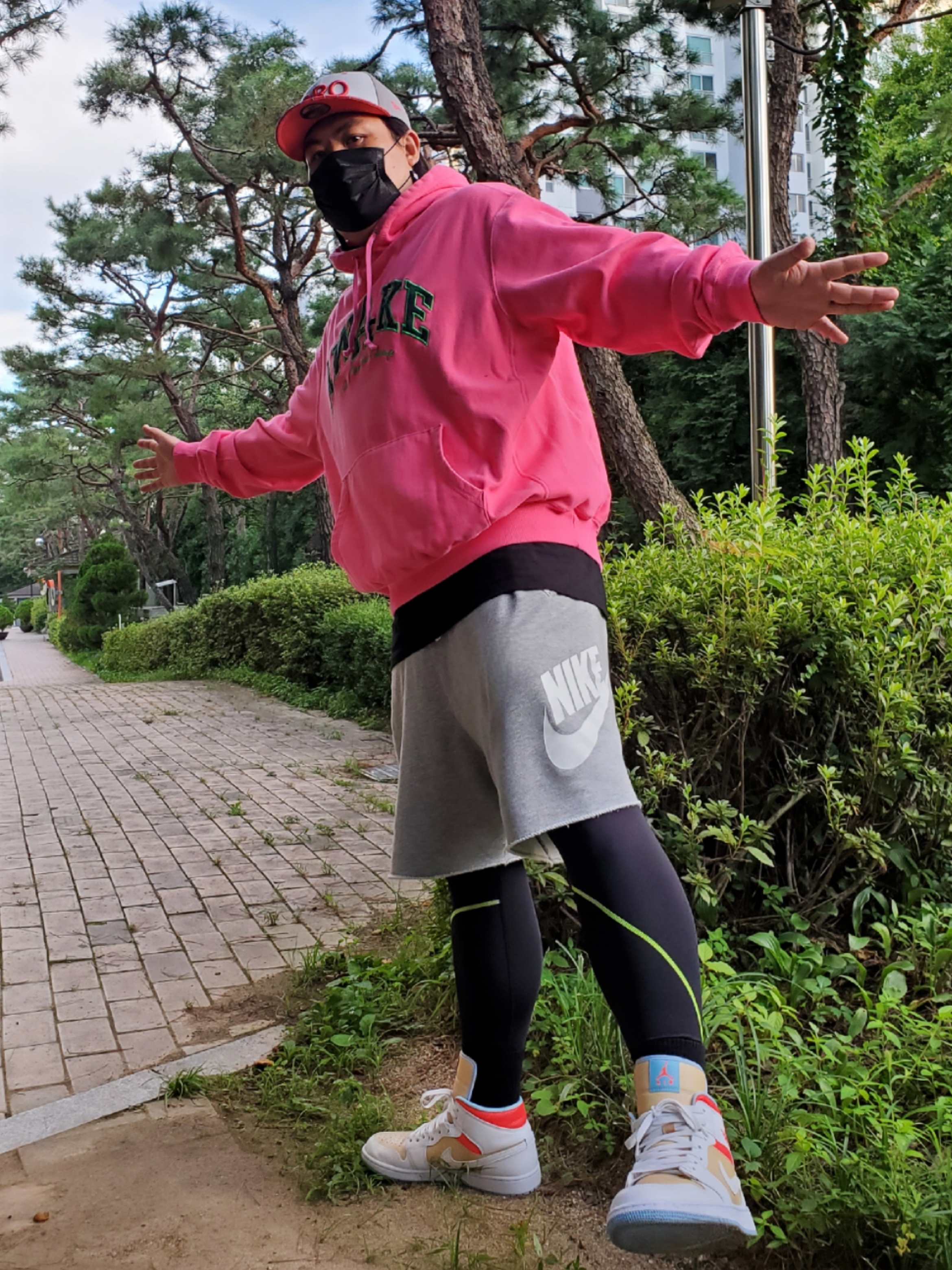 (W) Jordan 1 Mid SE Sesame 착용 스타일