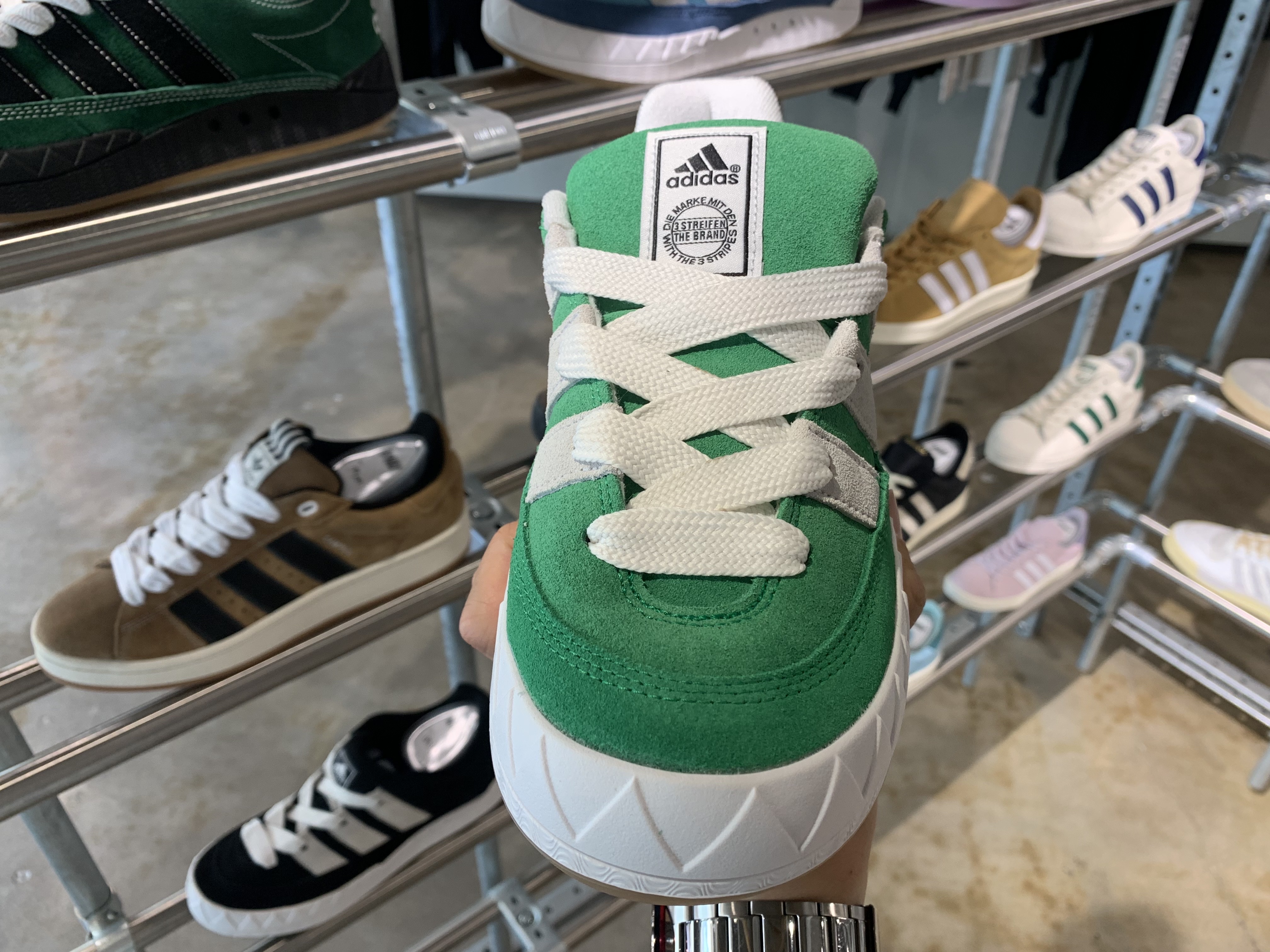 Adidas Adimatic Green 착용 스타일 - 4