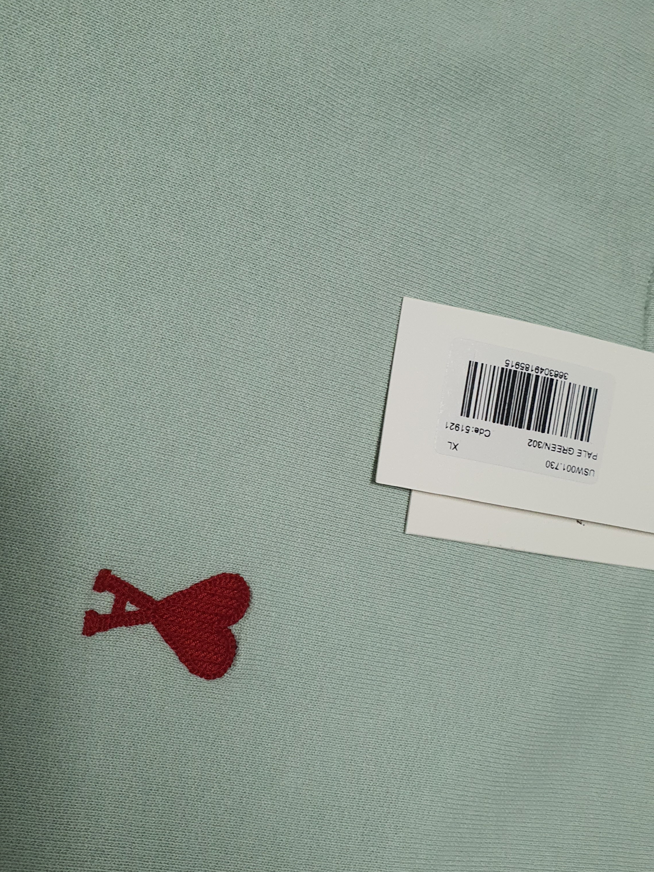 AMI de Coeur Sweatshirt Pale Green 착용 스타일 - 3