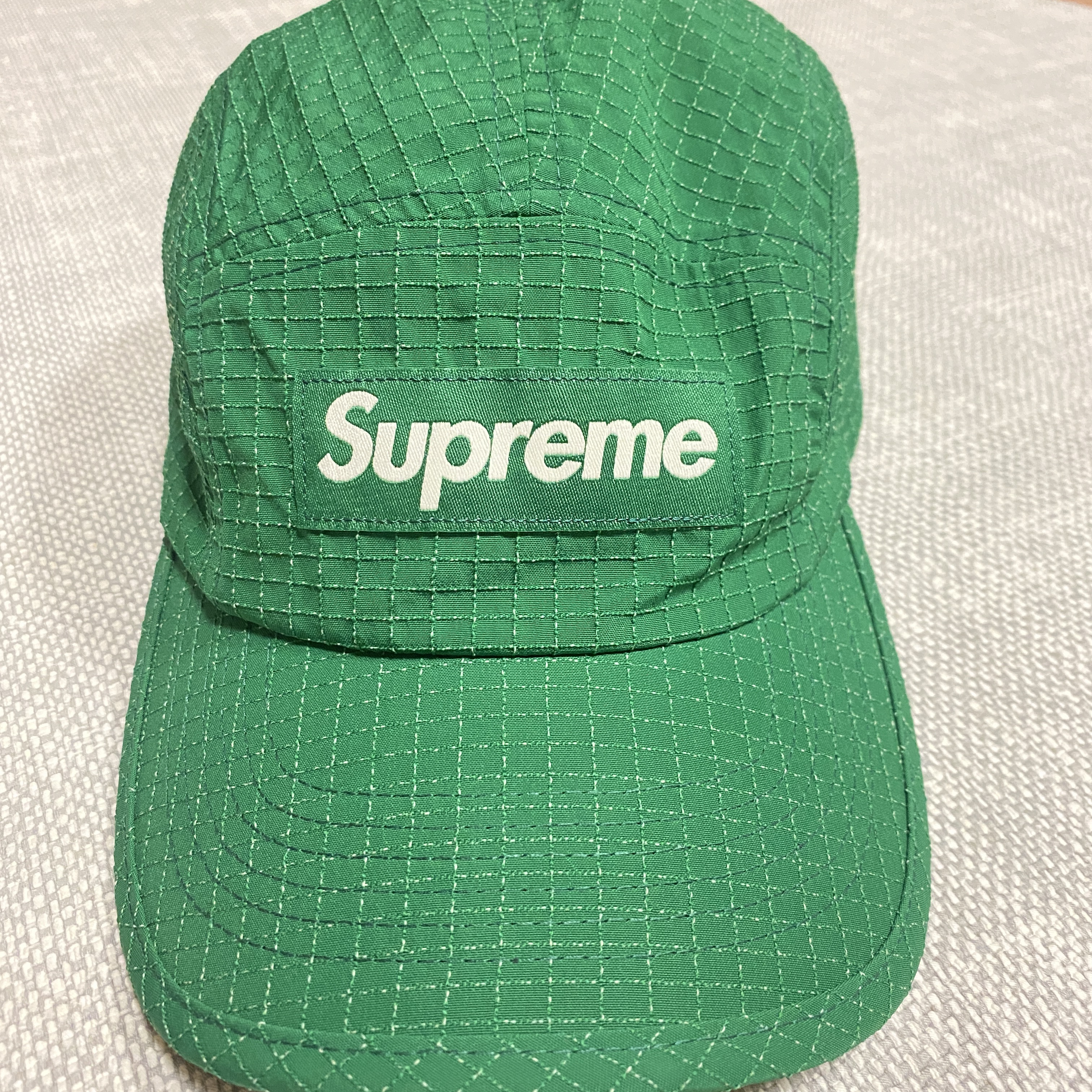 Supreme Glow Ripstop Camp Cap Green - 22FW 착용 스타일