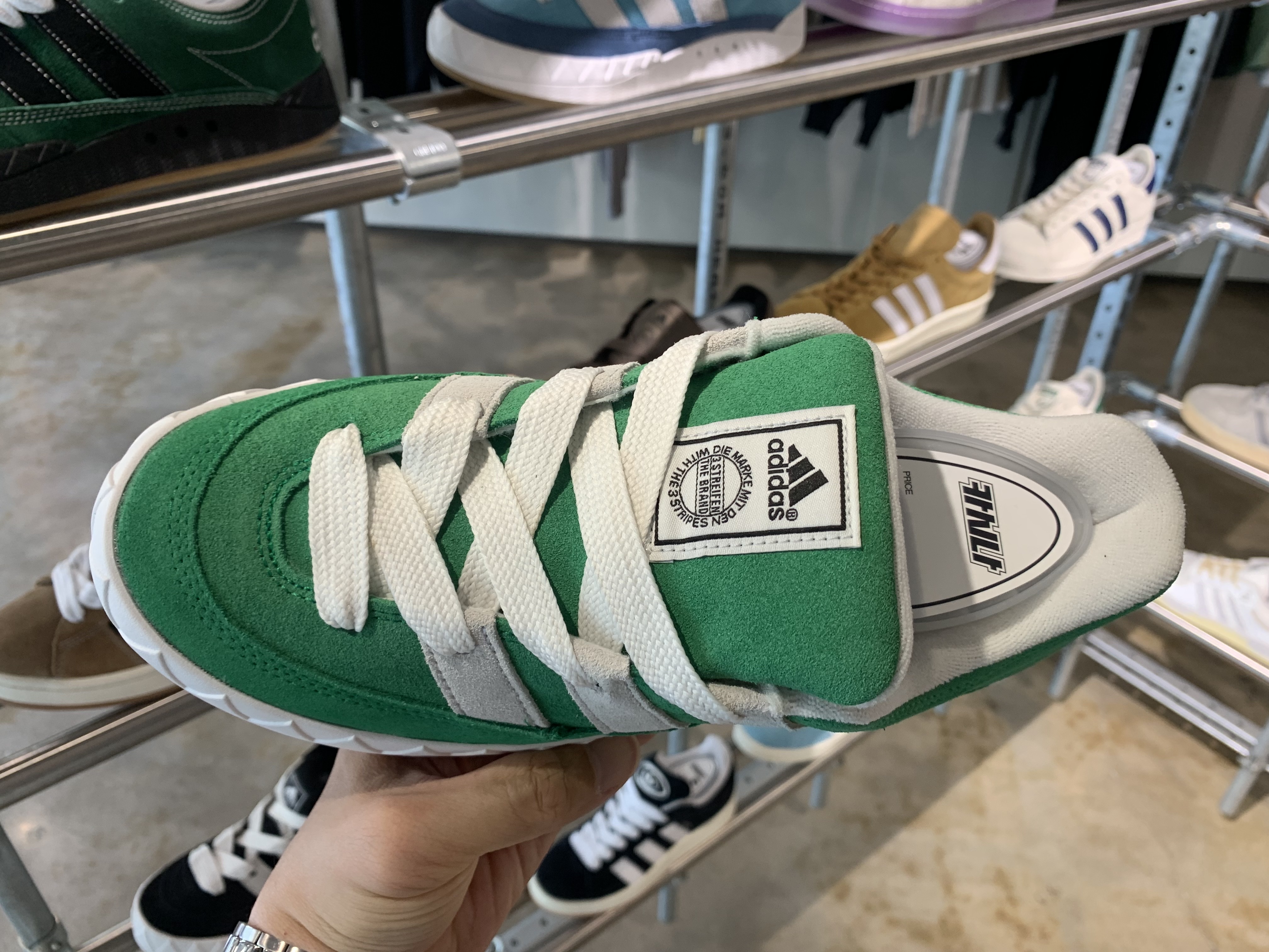 Adidas Adimatic Green 착용 스타일 - 3