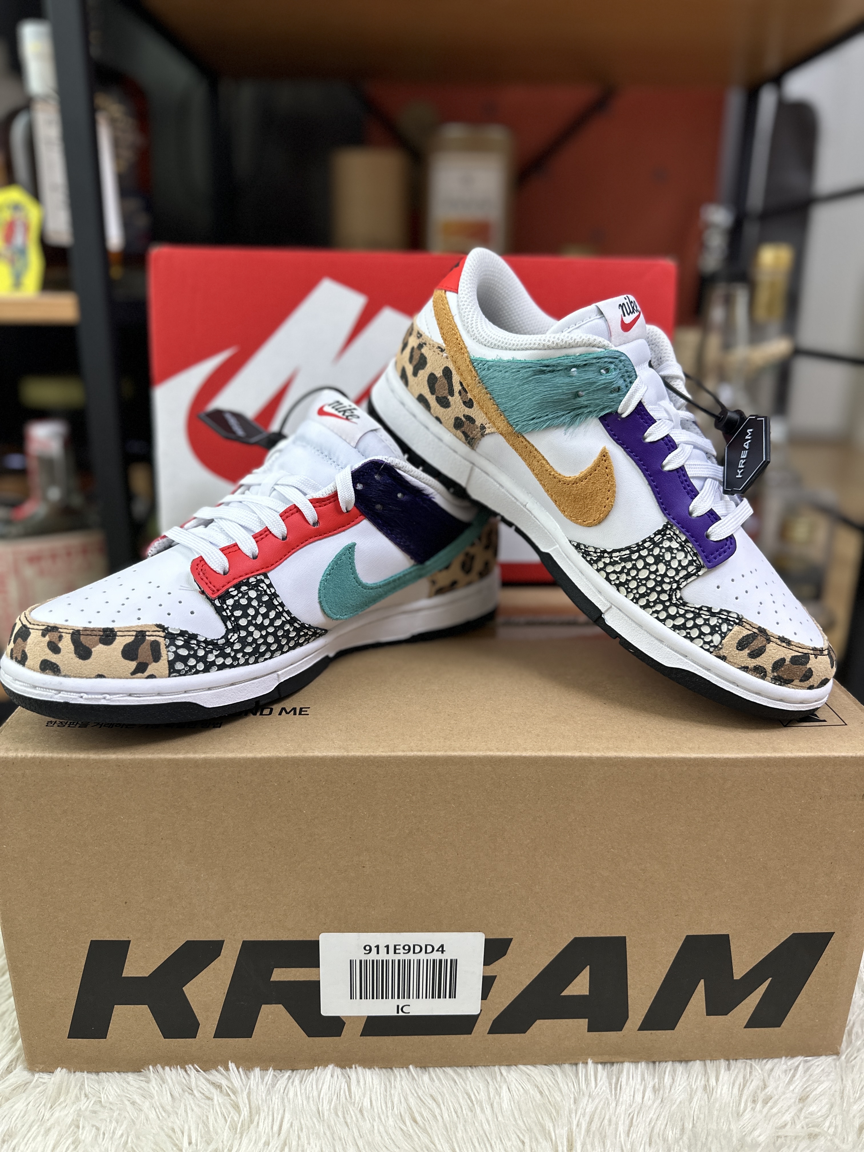(W) Nike Dunk Low SE Patchwork 착용 스타일 - 2