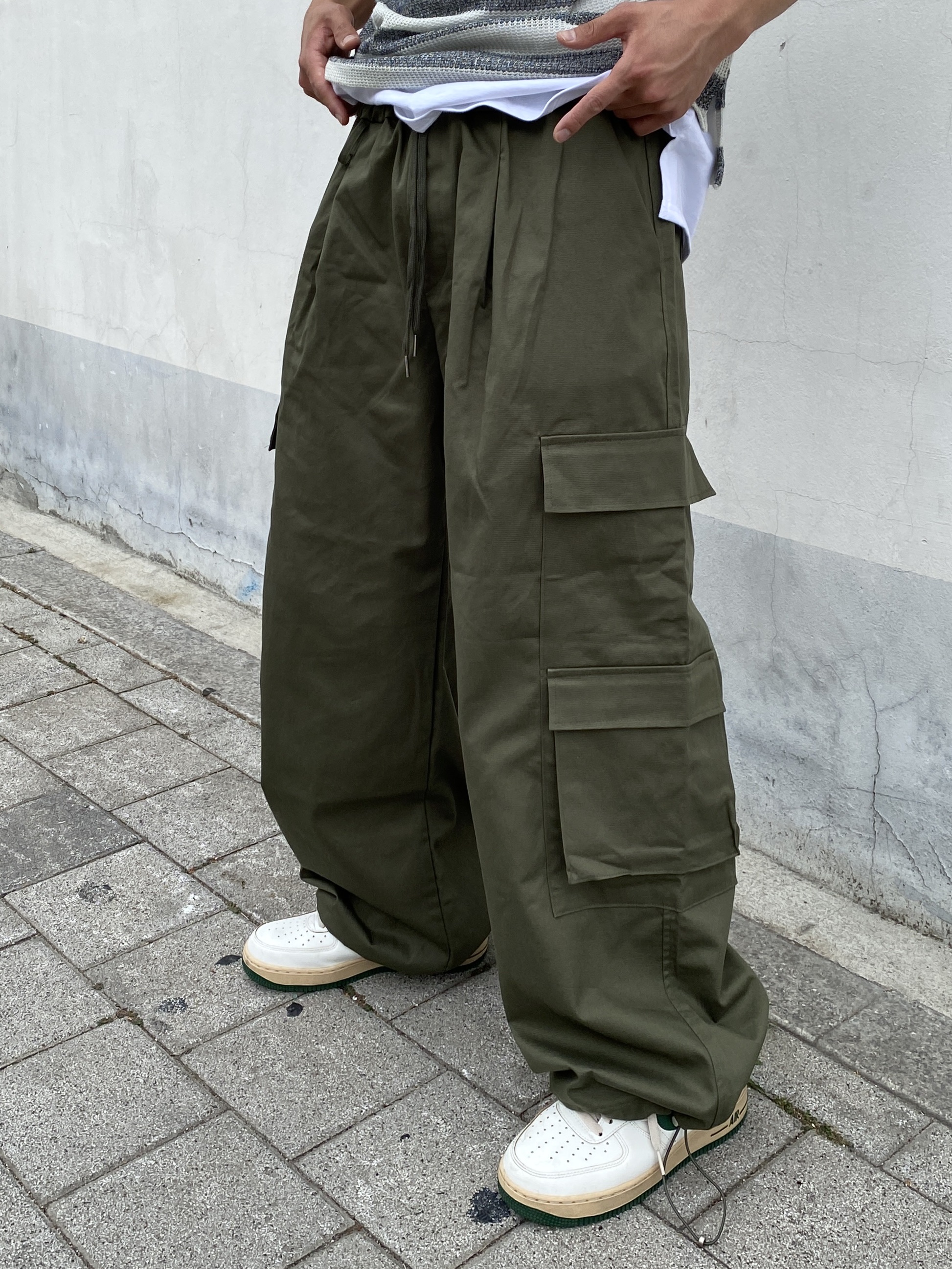 (W) Nike Air Force 1 Low Gorge Green 착용 스타일 - 5