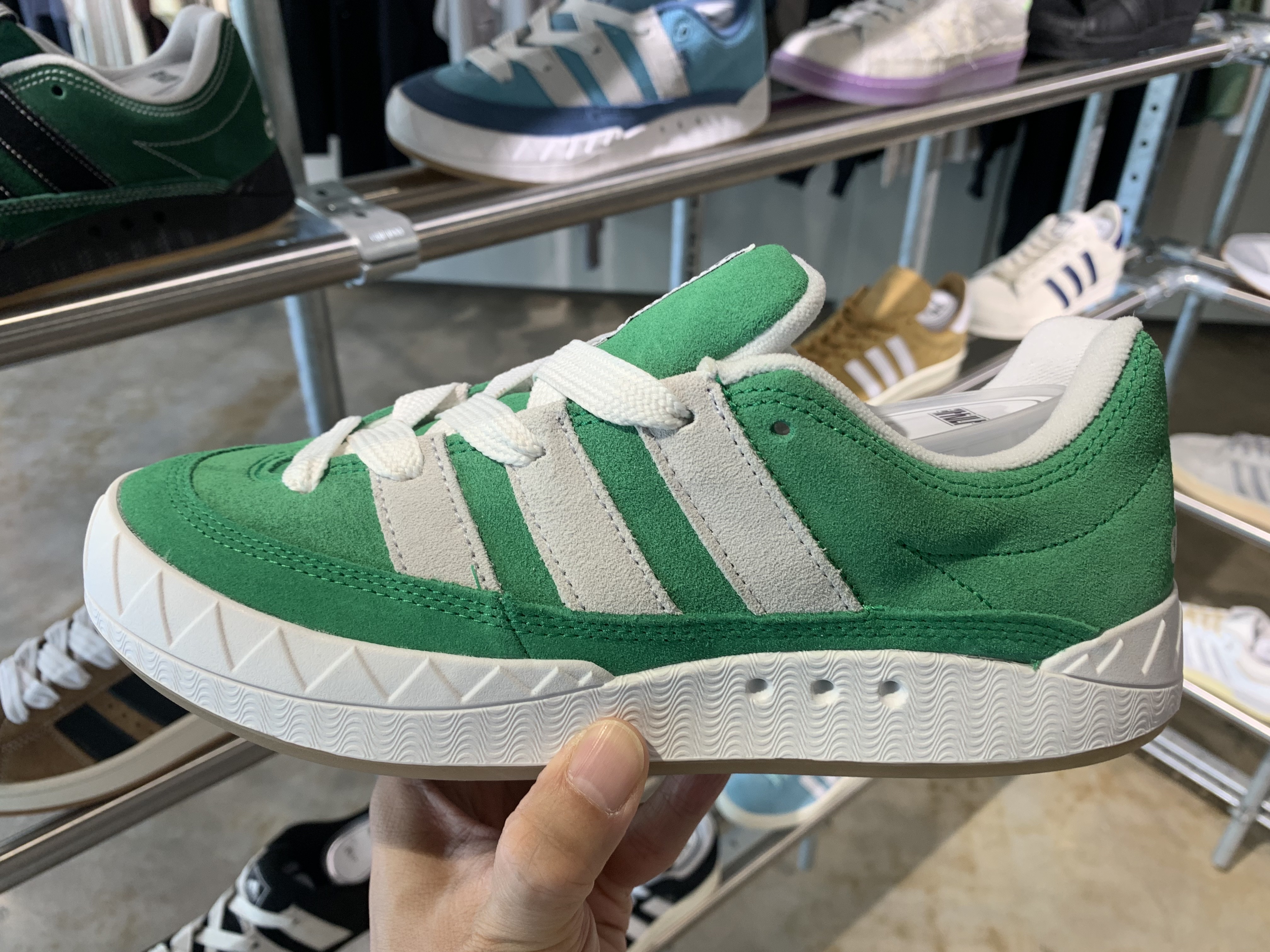 Adidas Adimatic Green 착용 스타일 - 1