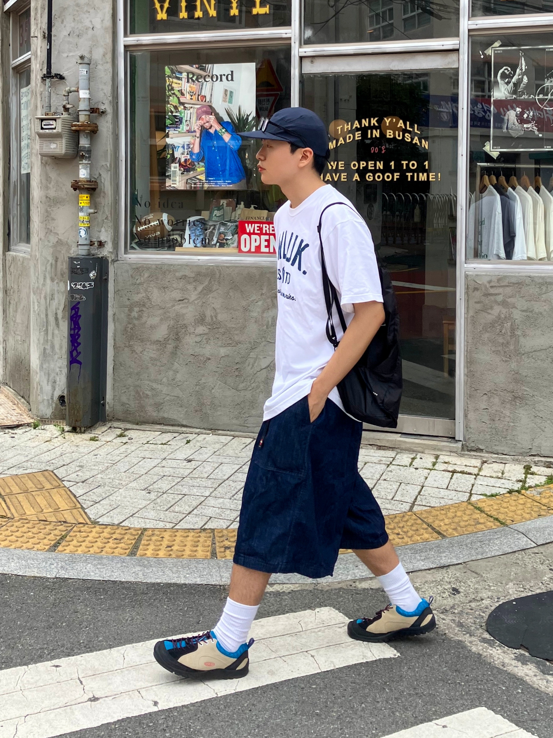 Keen Jasper Rocks SP Sneakers Beige 착용 스타일 - 1