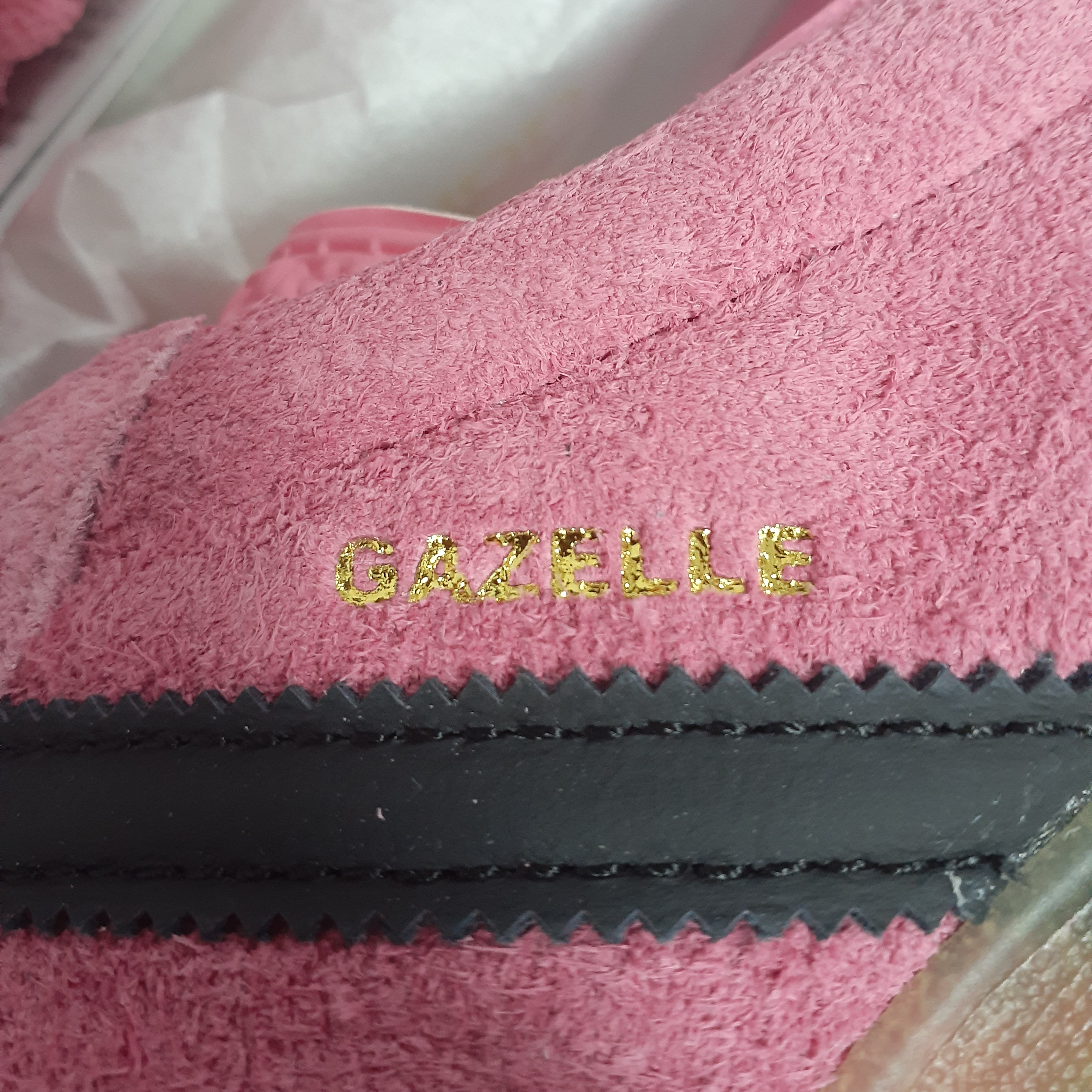 (W) Adidas Gazelle Indoor Bliss Pink 착용 스타일 - 1