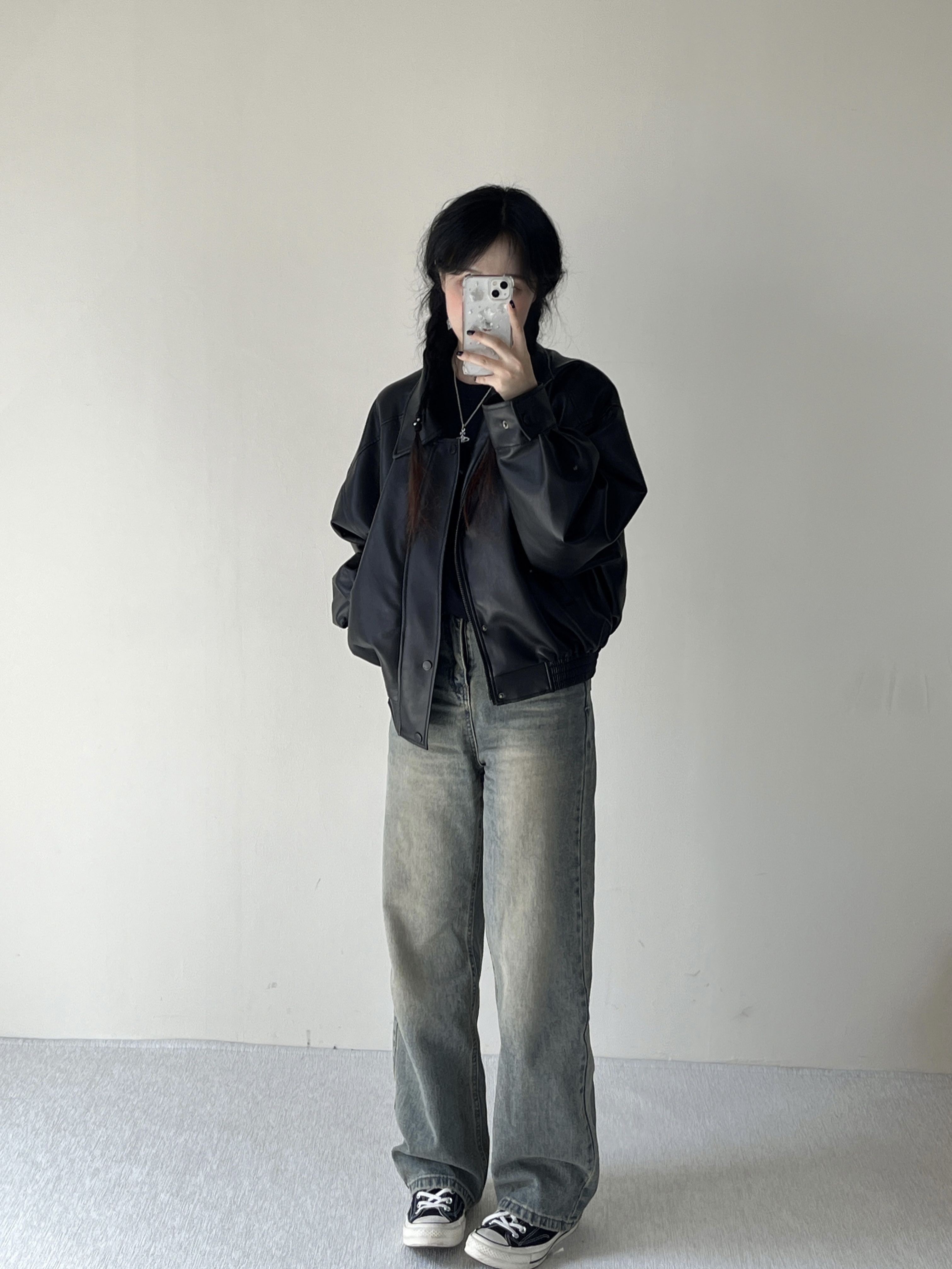 Converse Chuck 70 Hi Black 착용 스타일 - 2