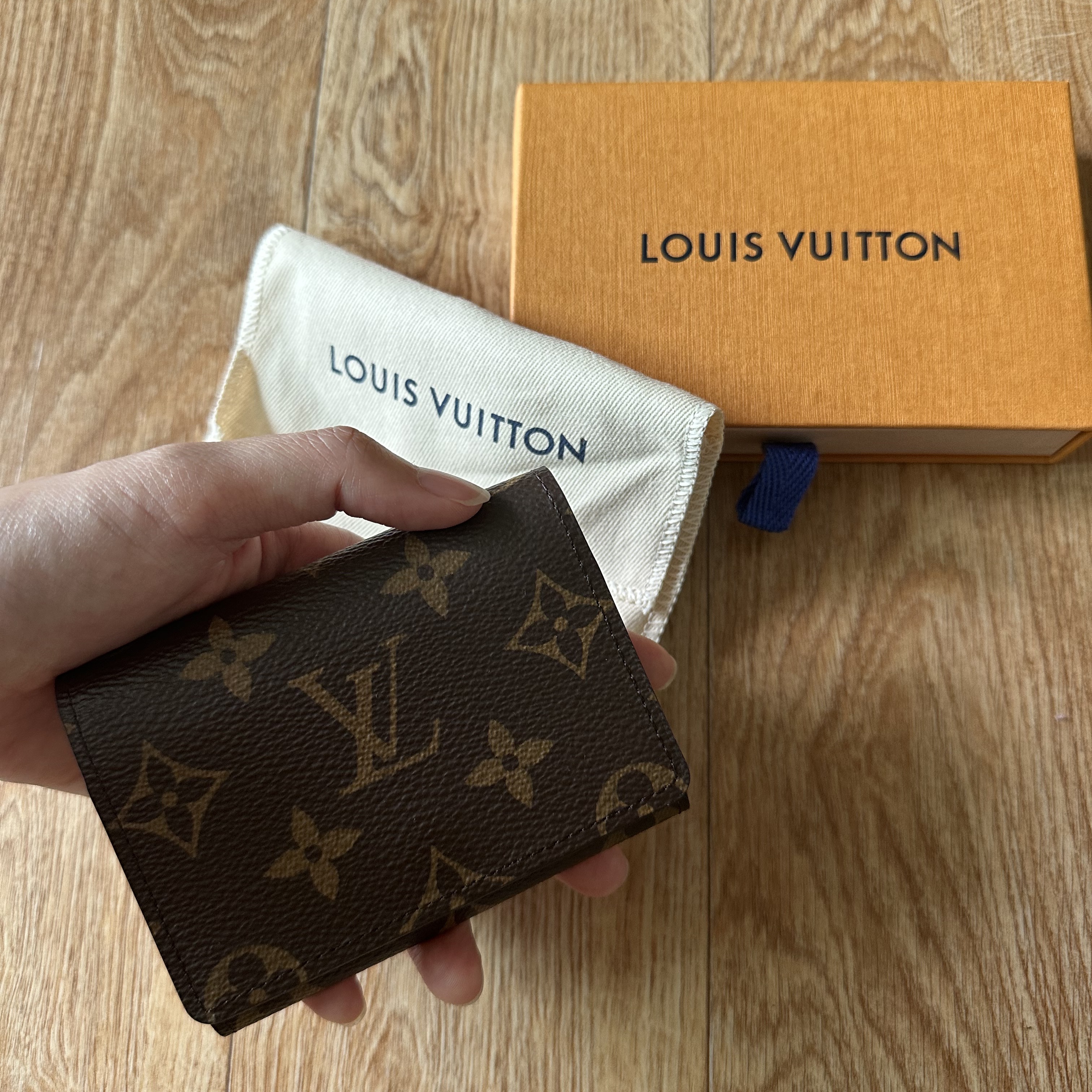 Louis Vuitton Envelope Business Card Holder Monogram 착용 스타일