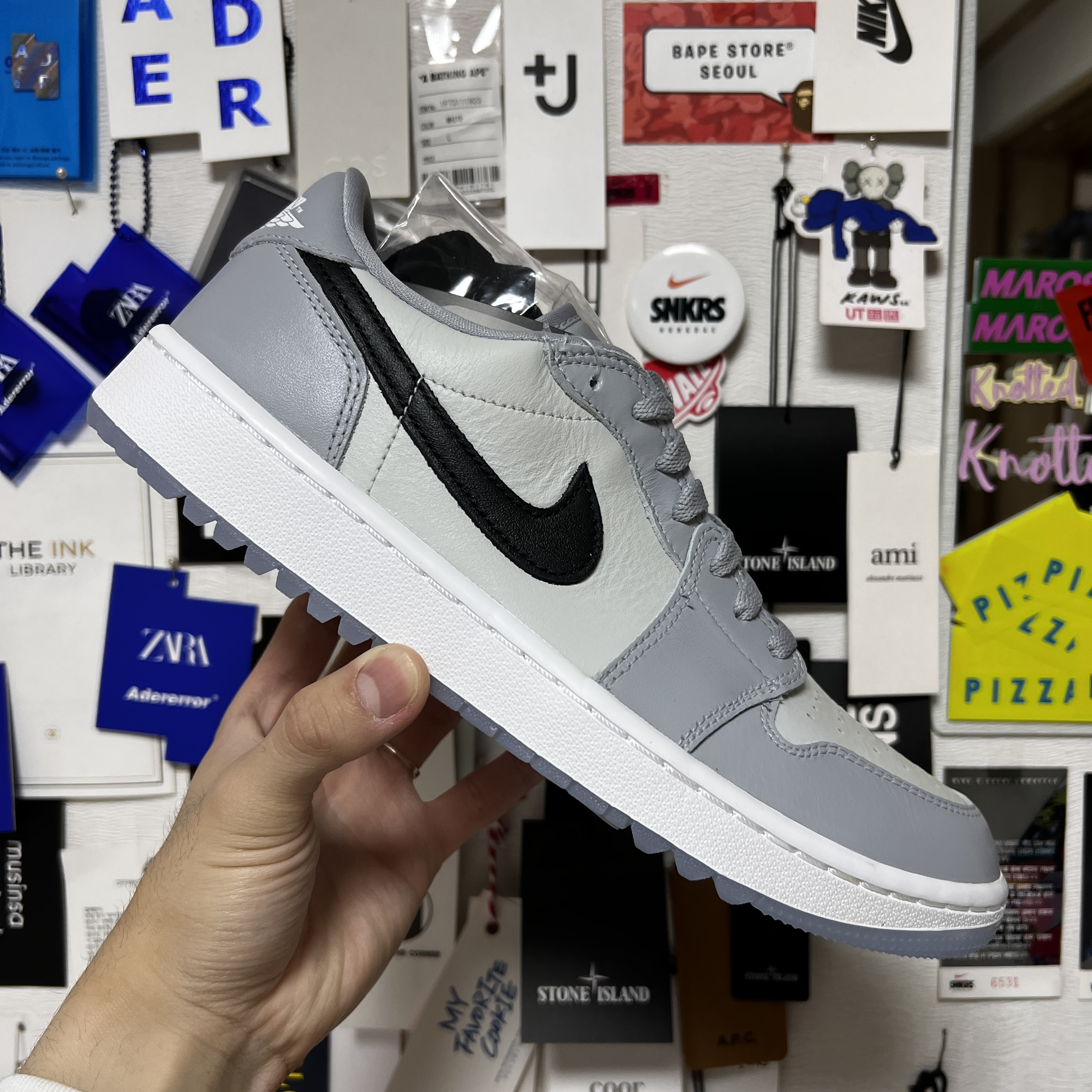 Jordan 1 Low Golf Wolf Grey 착용 스타일