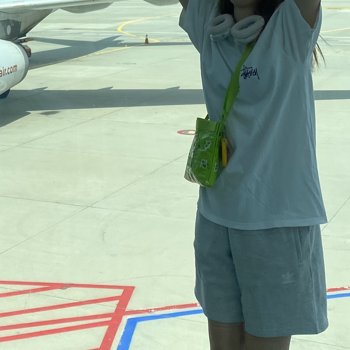 Supreme Bandana Tarp Side Bag Bright Green - 21SS, Apple AirPods Max Lightning Silver (Korean Ver.) 착용 스타일