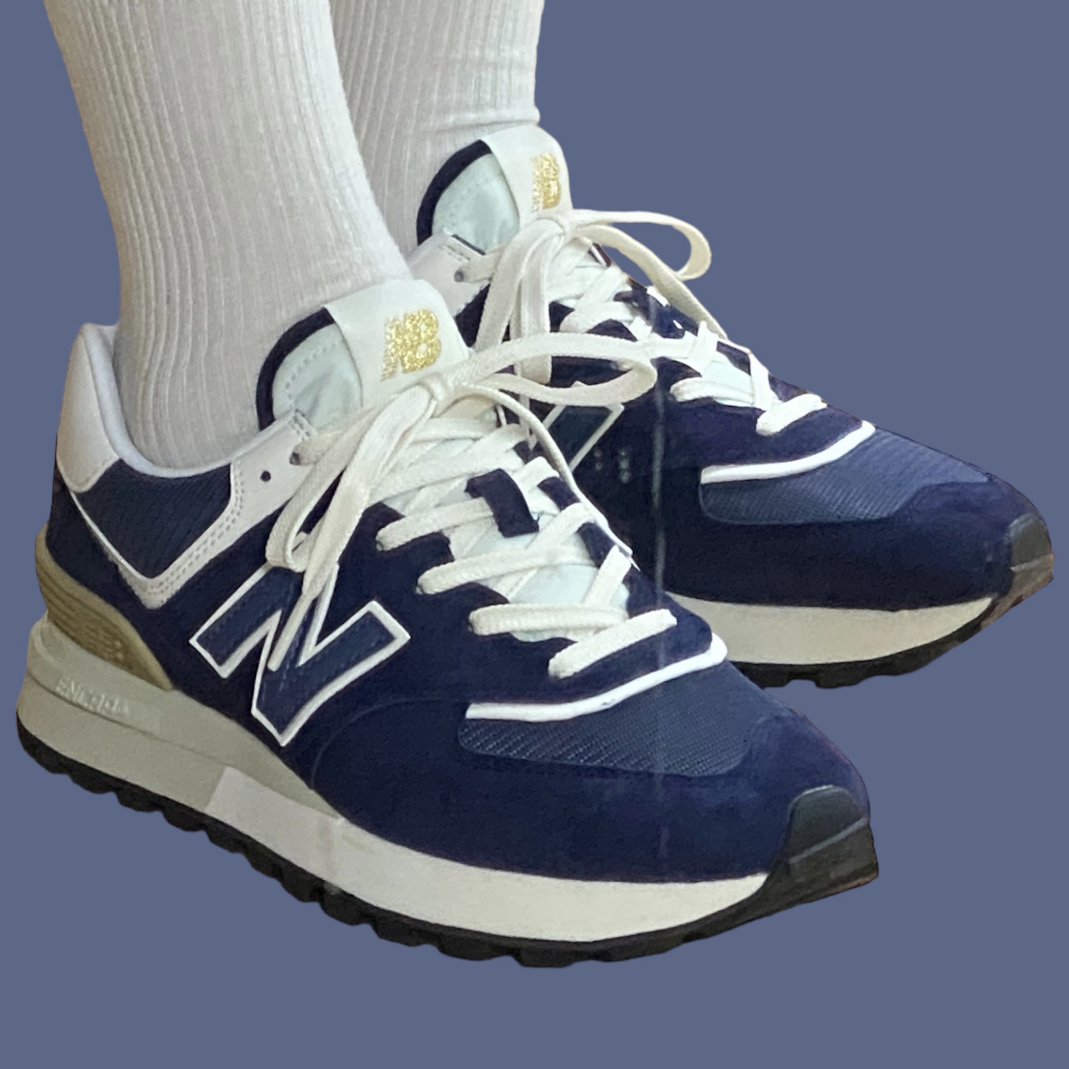 New Balance 574 Legacy Navy 착용 스타일