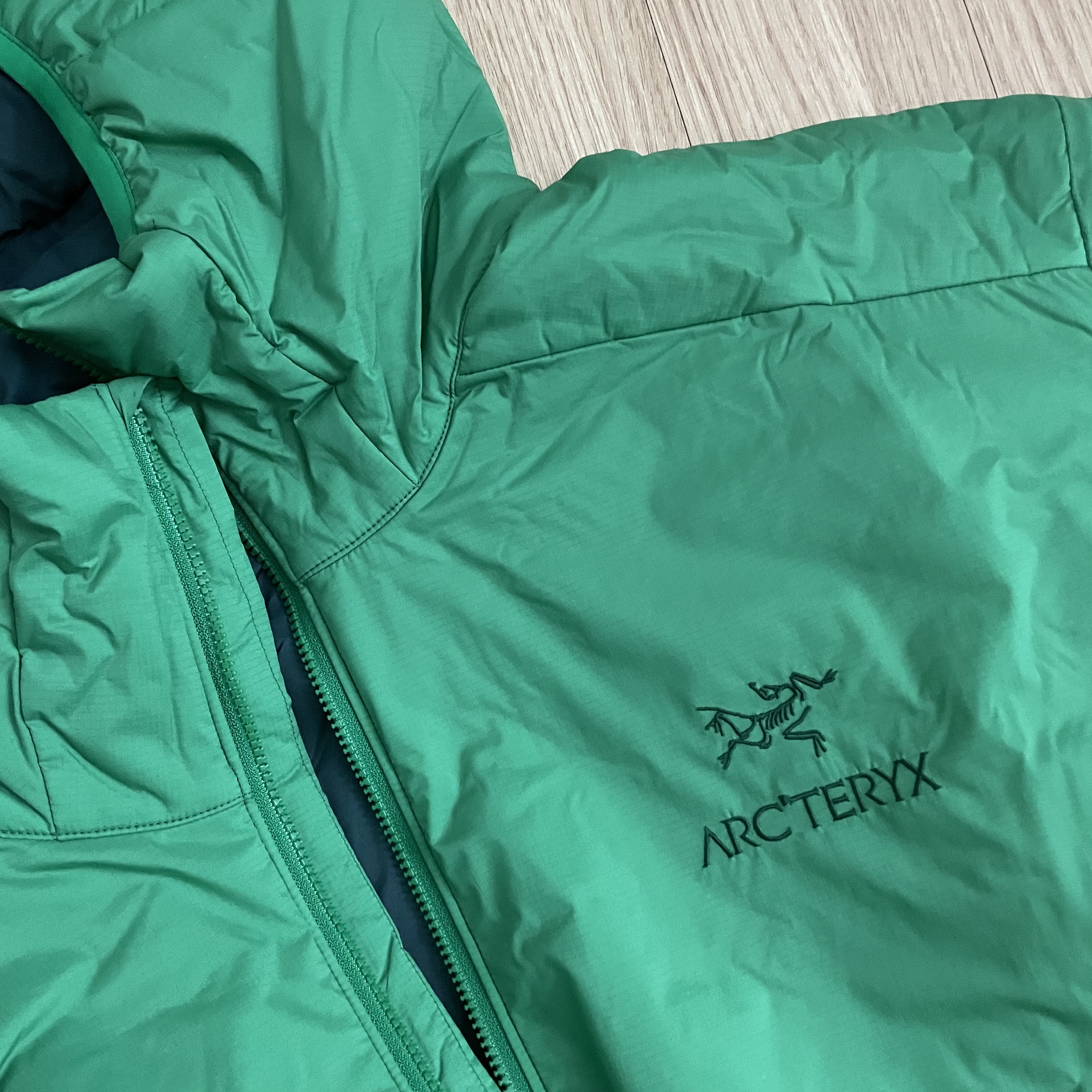 Arc'teryx Atom LT Hoody Jungle 착용 스타일 - 1
