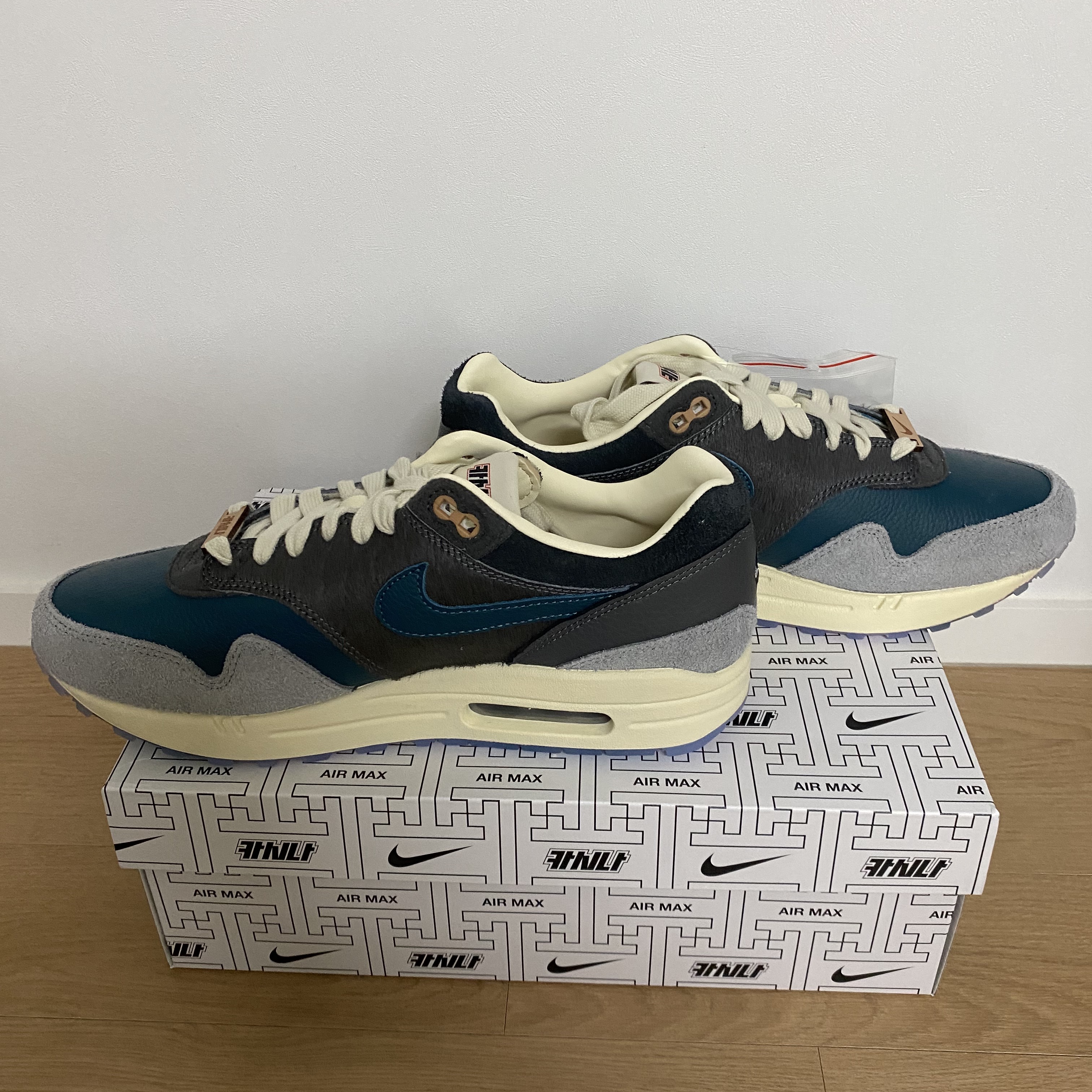 Nike x Kasina Air Max 1 SP Won-Ang Particle Grey 착용 스타일 - 3