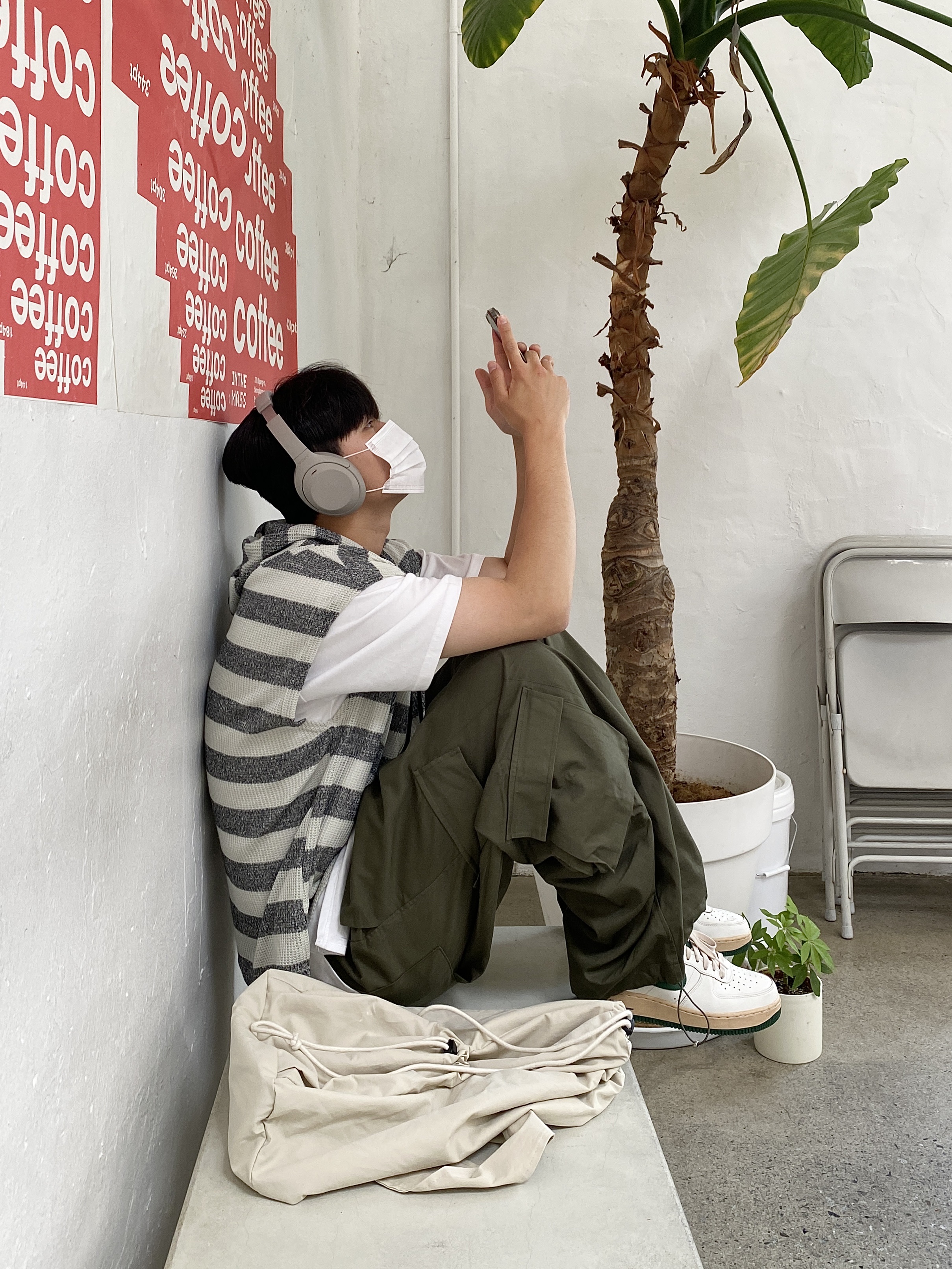 (W) Nike Air Force 1 Low Gorge Green 착용 스타일 - 1
