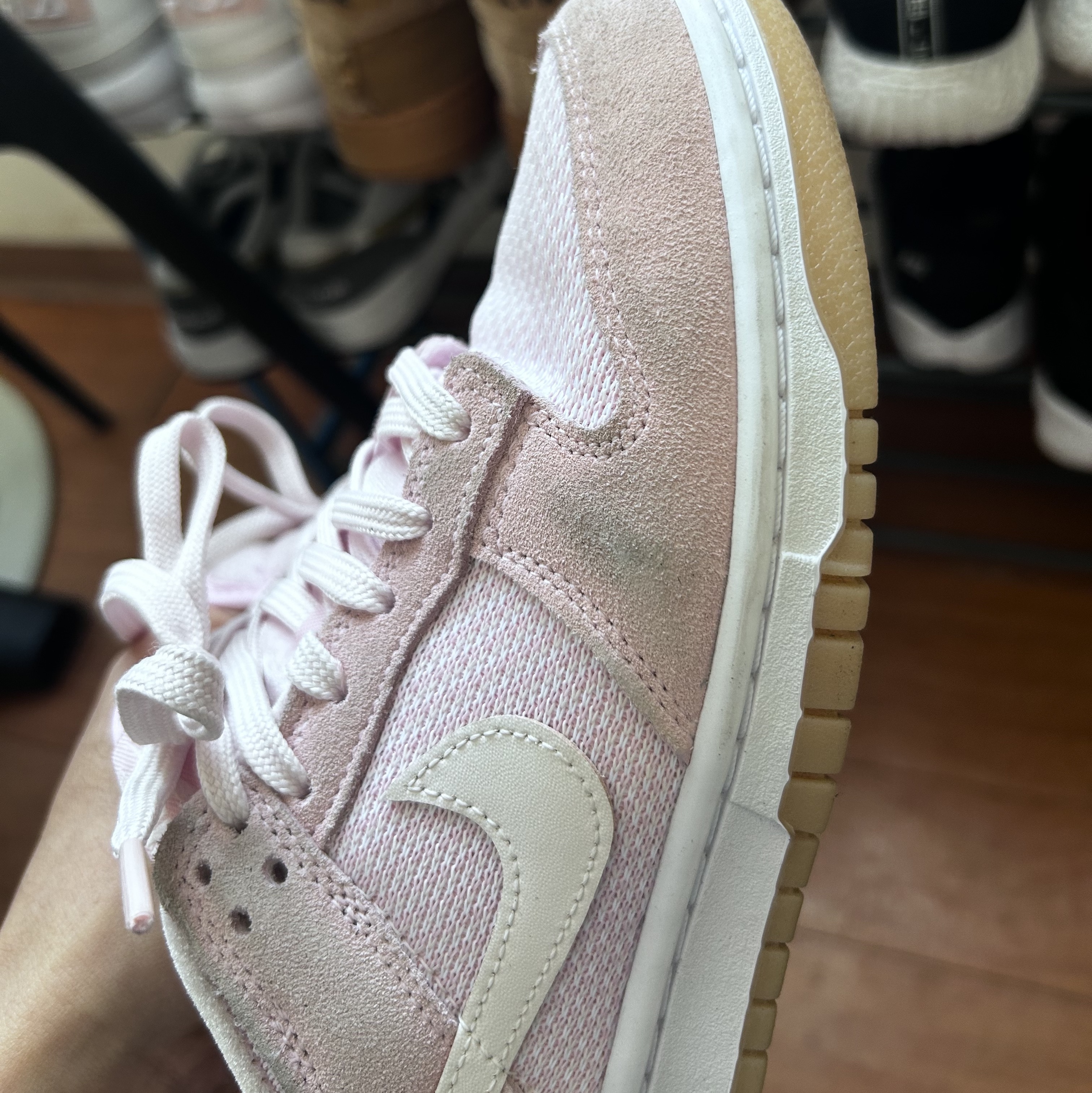 (W) Nike Dunk Low SE Light Soft Pink 착용 스타일