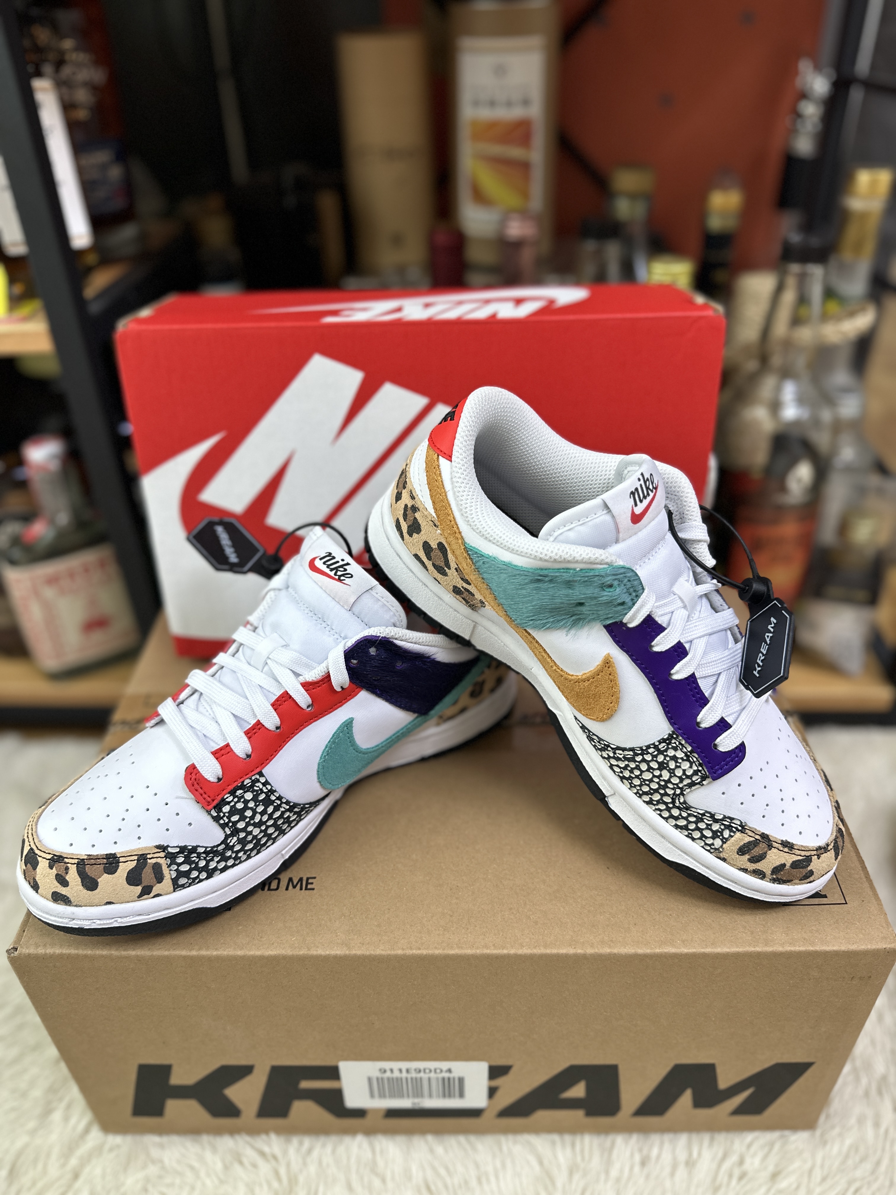(W) Nike Dunk Low SE Patchwork 착용 스타일 - 1