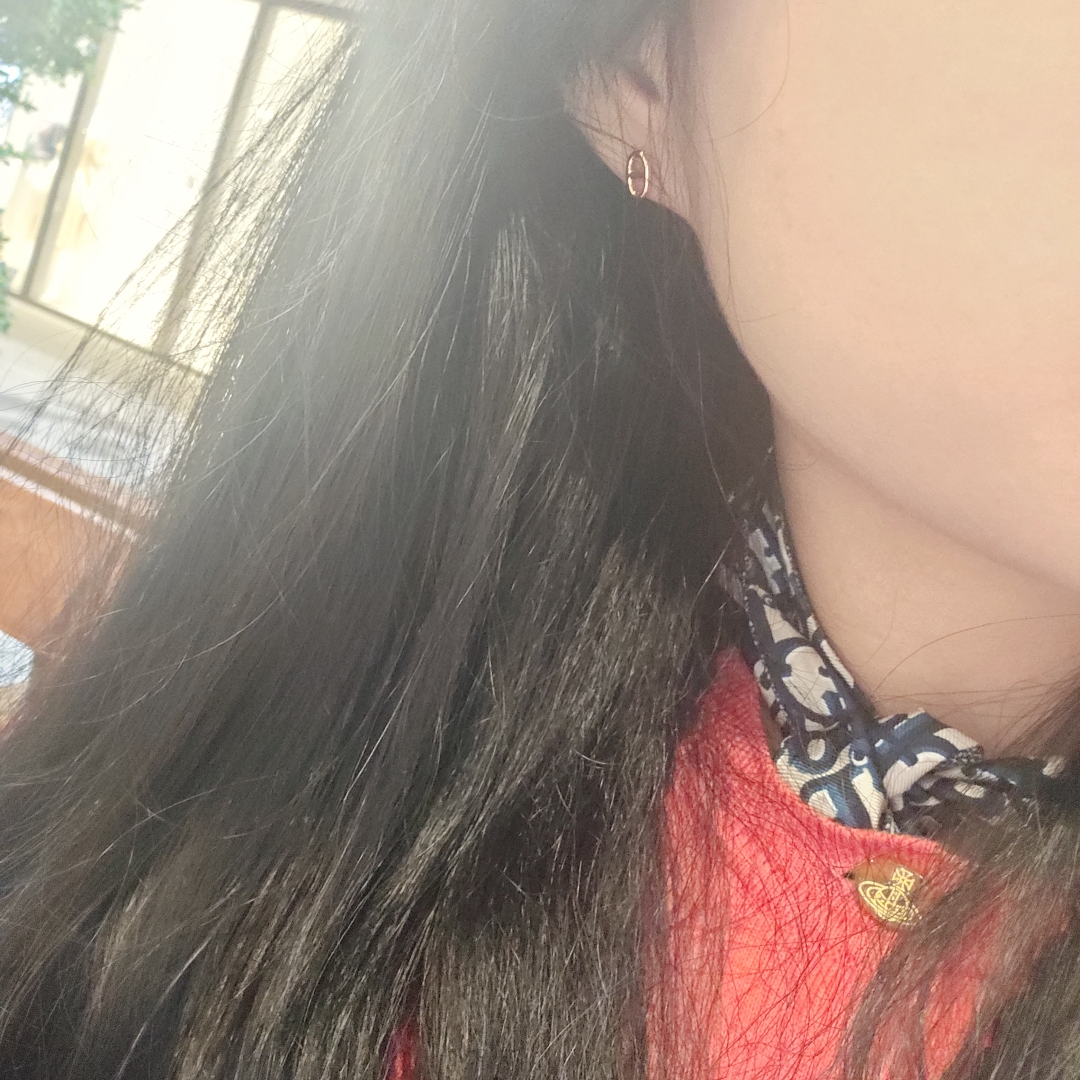 (W) Hermes Very Small Farandole Earrings Rose Gold 착용 스타일