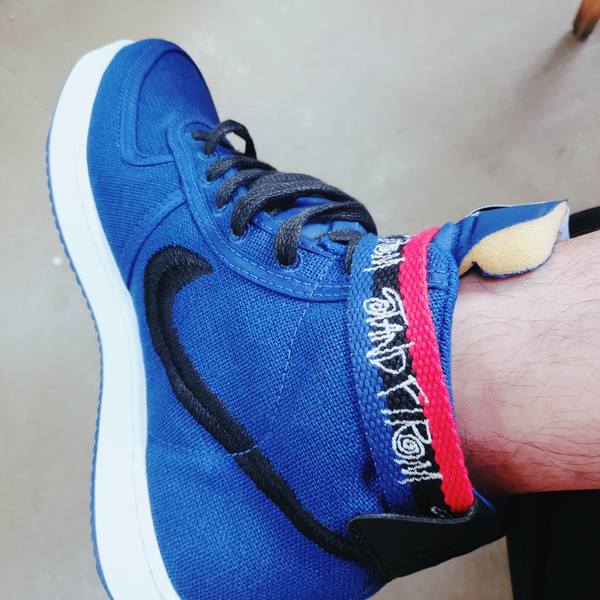 Nike x Stussy Vandal High Deep Royal Blue 착용 스타일 - 2